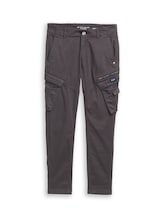 Ausgewählt, Tapered Cargo Hose mit Stretch von Tom Tailor, schwarz