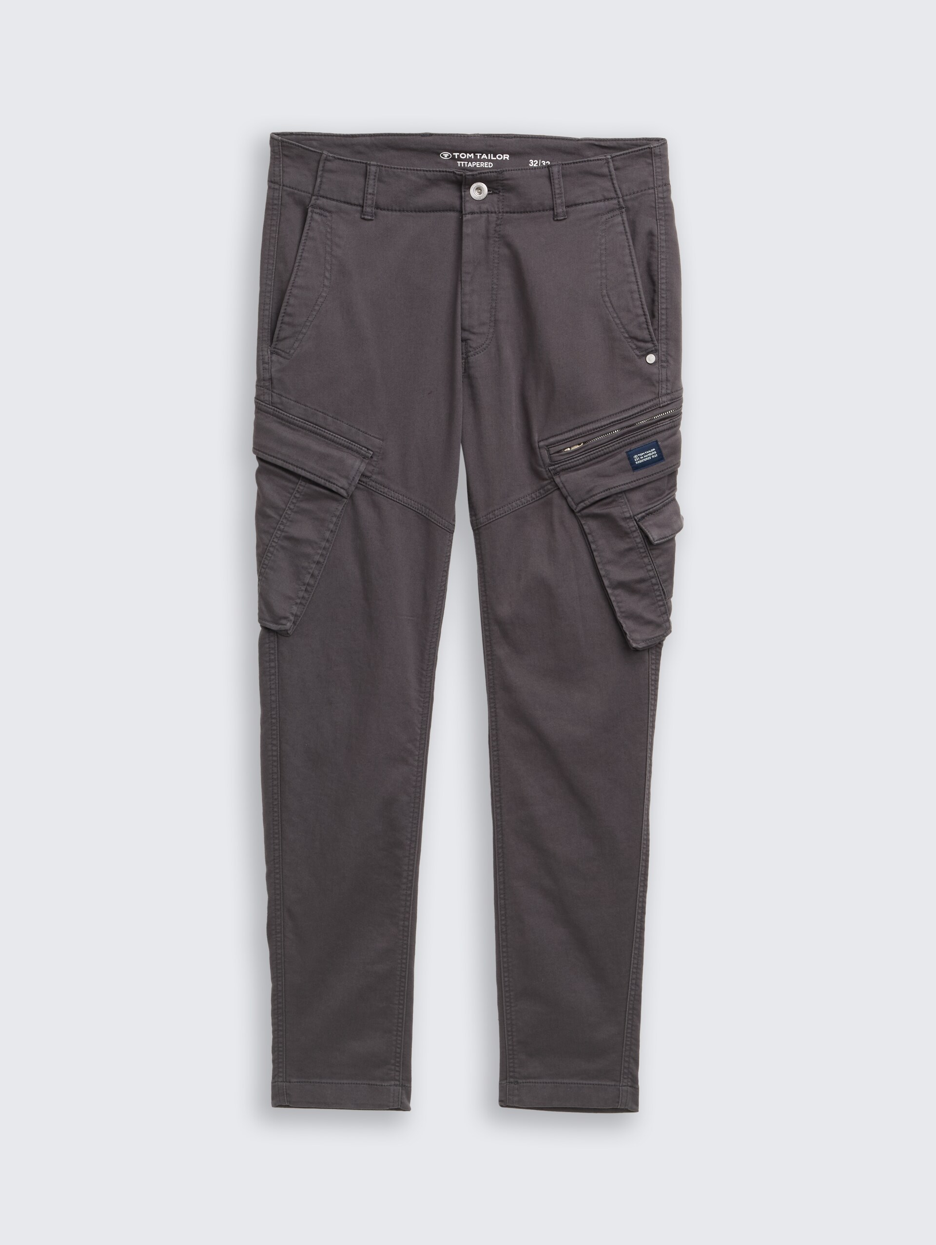 Tapered Cargo Hose mit Stretch - Tarmac Grey - Vorder-Produkt-Ansicht