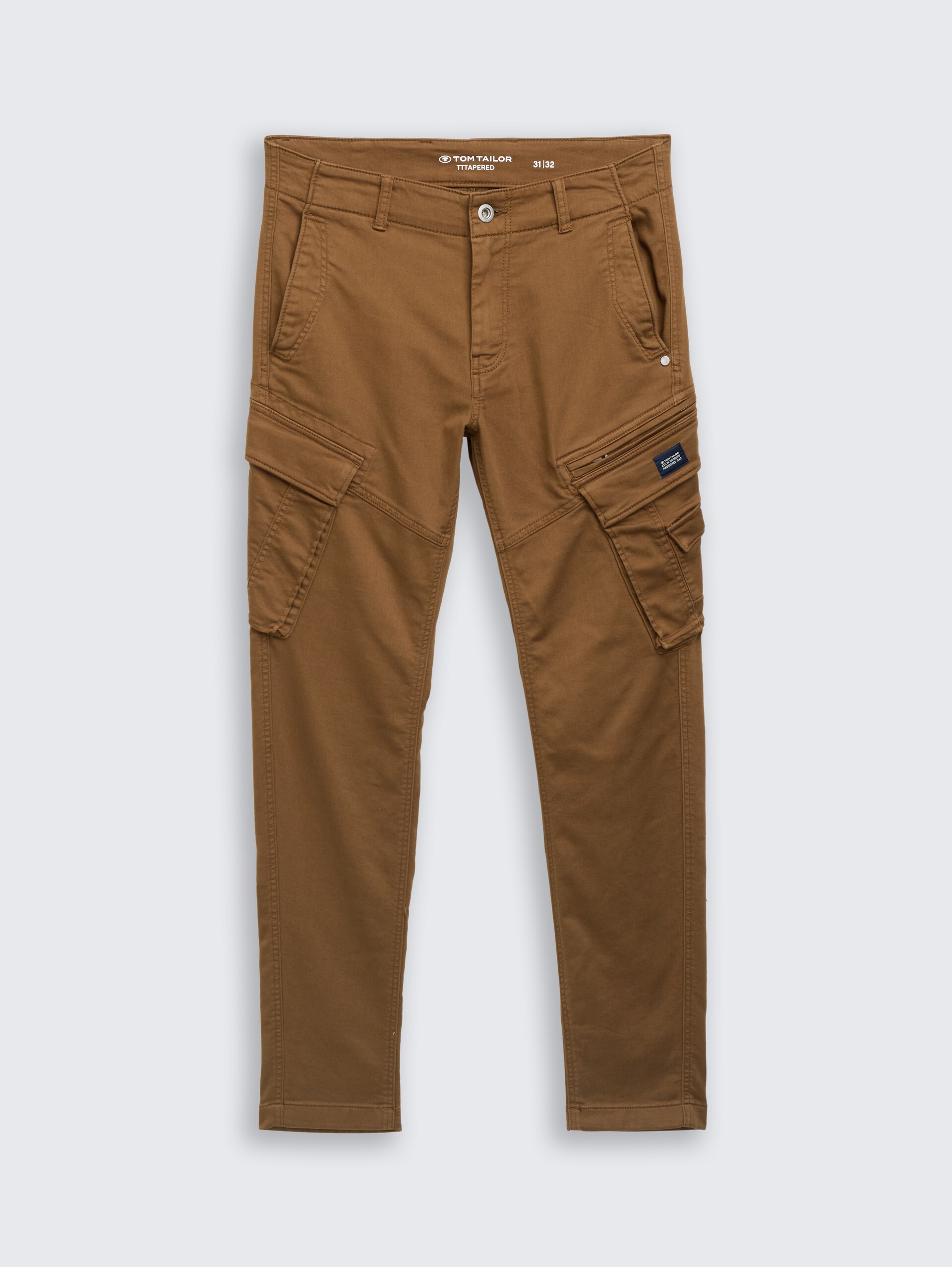 Tapered Cargo Hose mit Stretch - dark palm - Vorder-Produkt-Ansicht