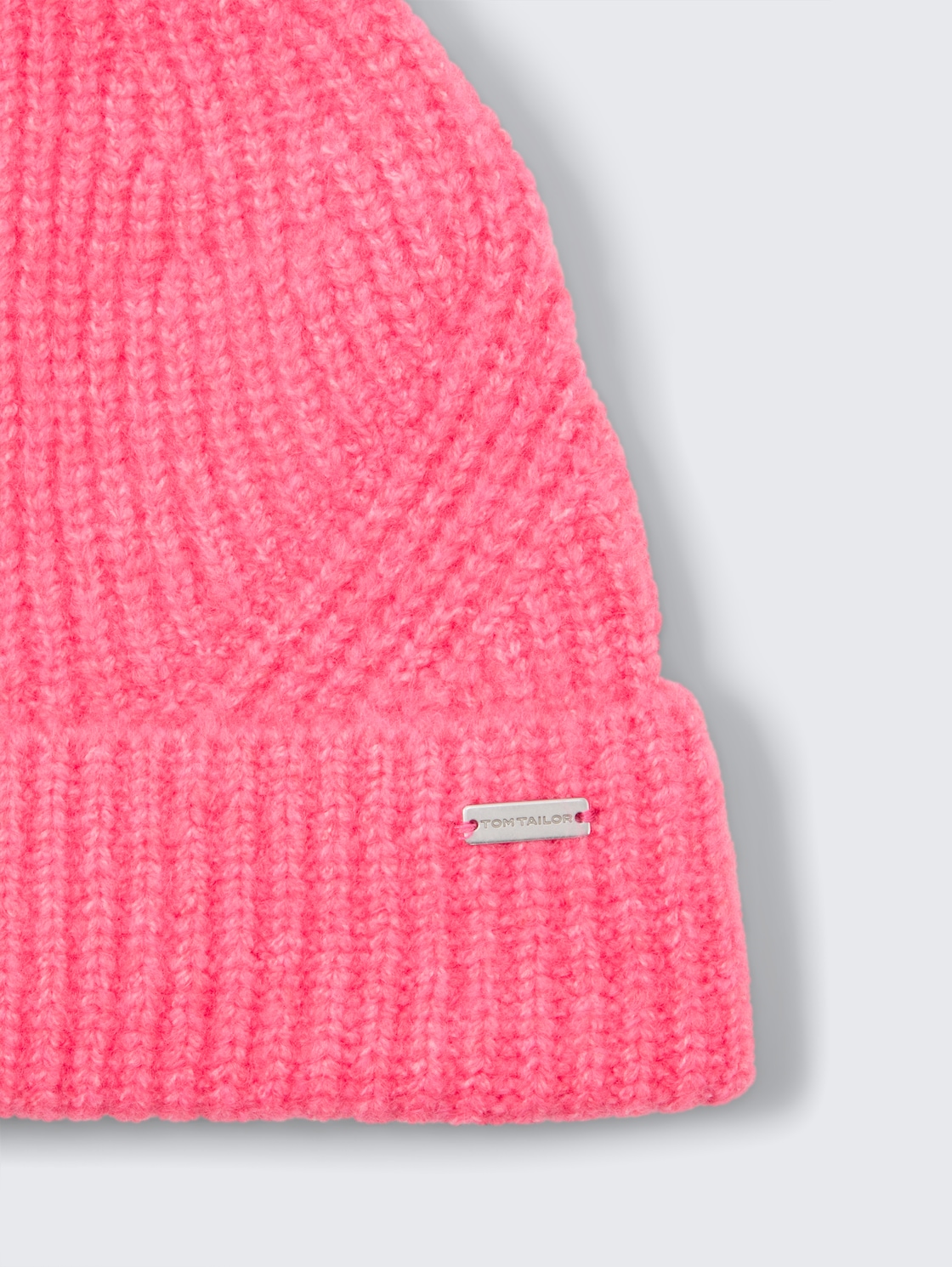 Beanie Mütze - charming pink - Material-Ansicht