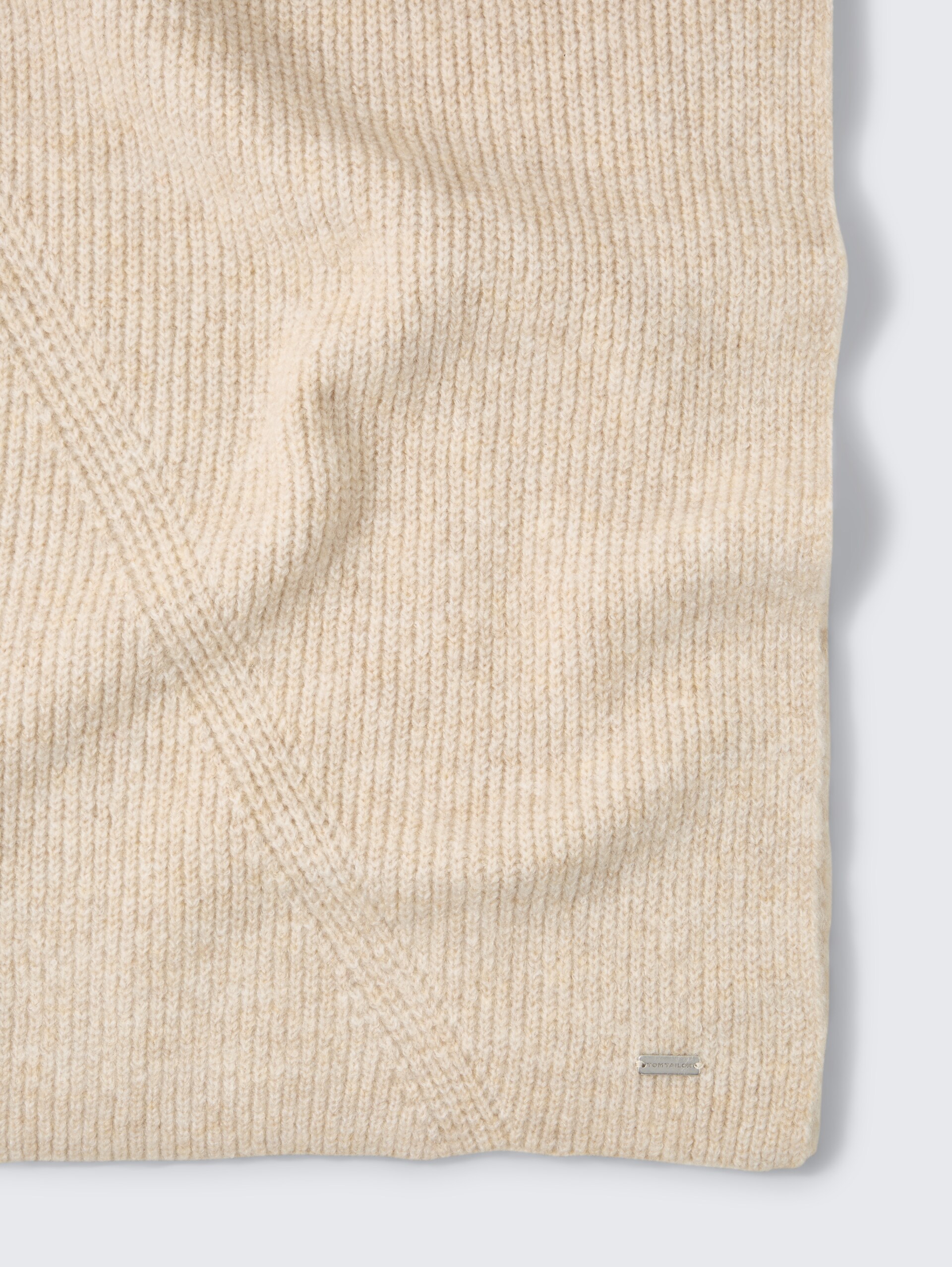 Cosy Schal - sand stone beige melange - Material-Ansicht