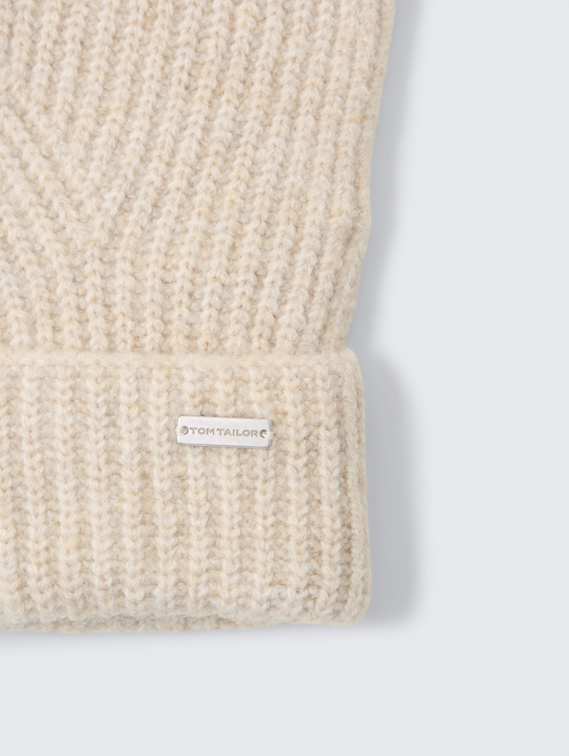 Cosy Fäustlinge - sand stone beige melange - Material-Ansicht