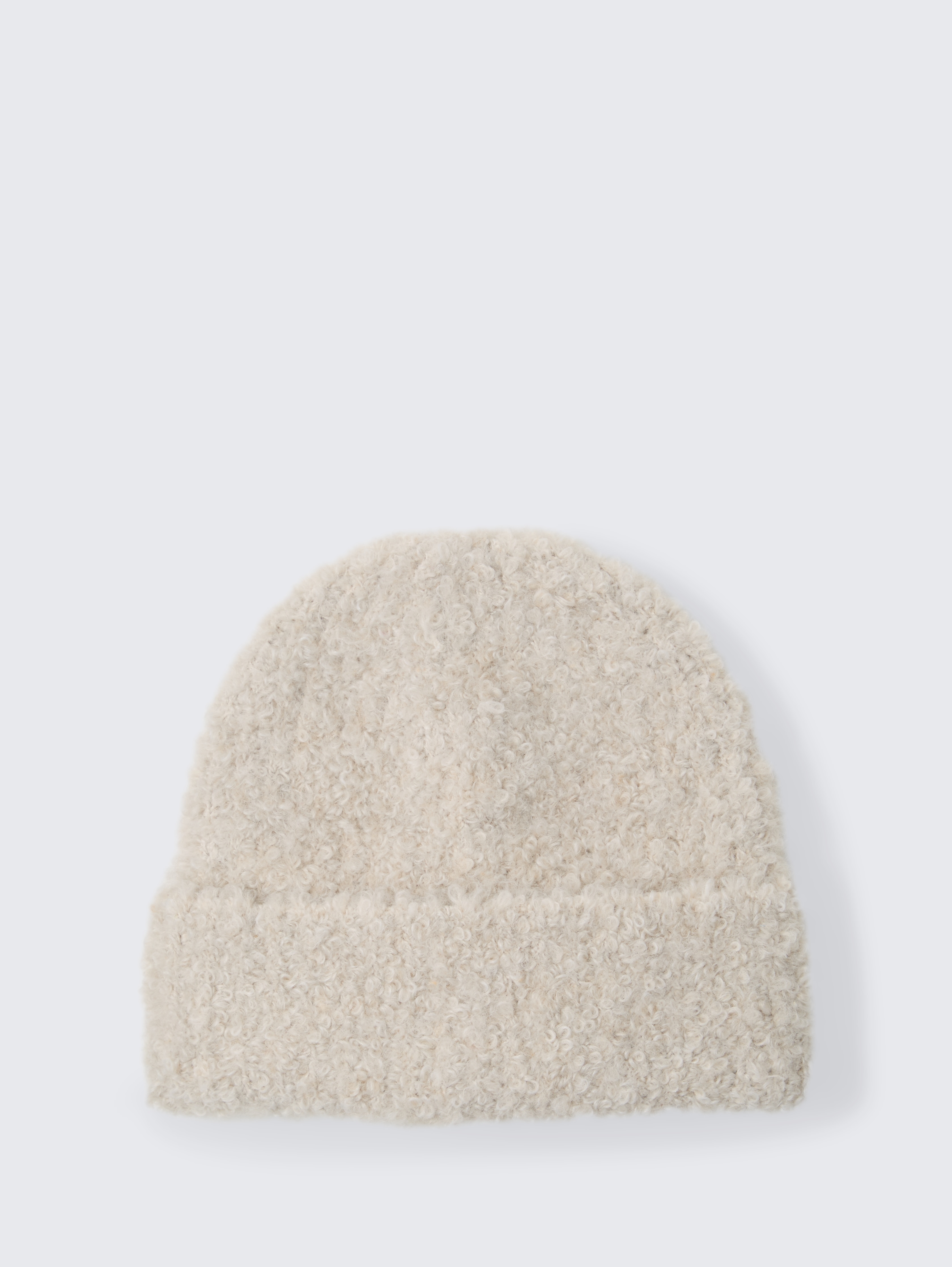 Bouclé Beanie Mütze von Women, sand stone beige melange