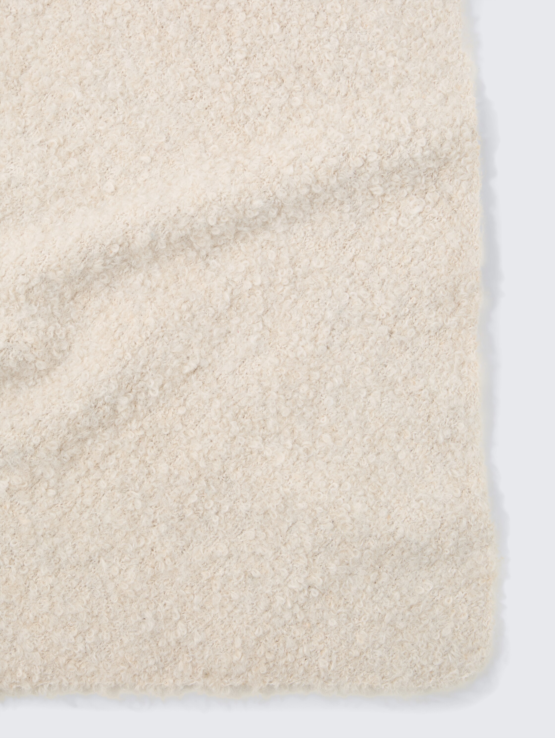 Bouclé Dreieck Schal - sand_stone_beige_melange - 