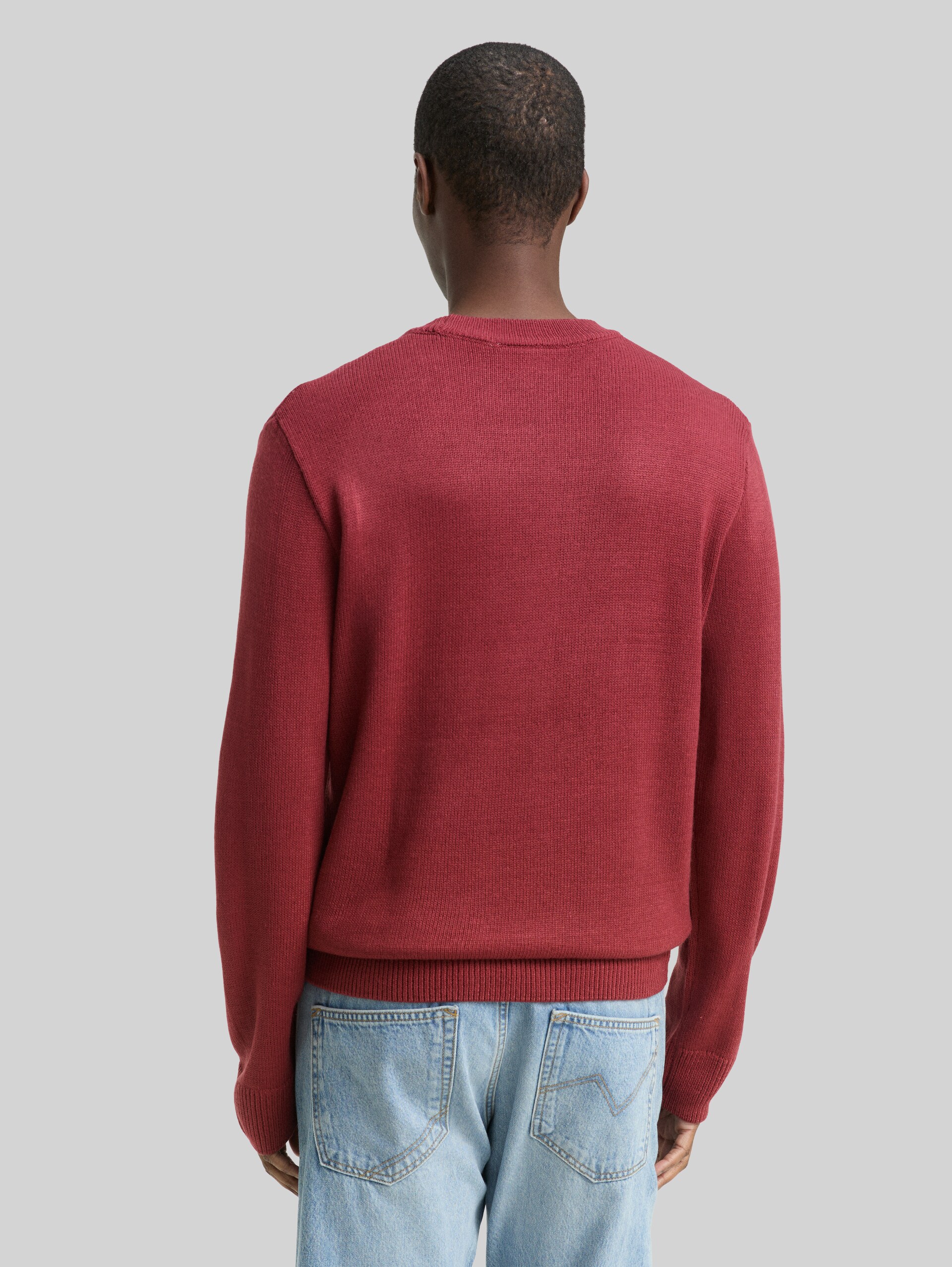 Knitted jumper - burnt russet