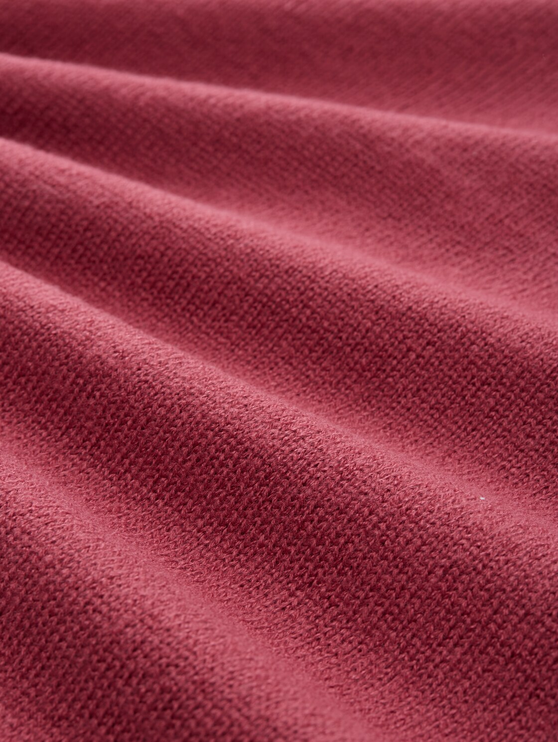 Strickpullover mit Rundhalsausschnitt - burnt russet - Material-Ansicht