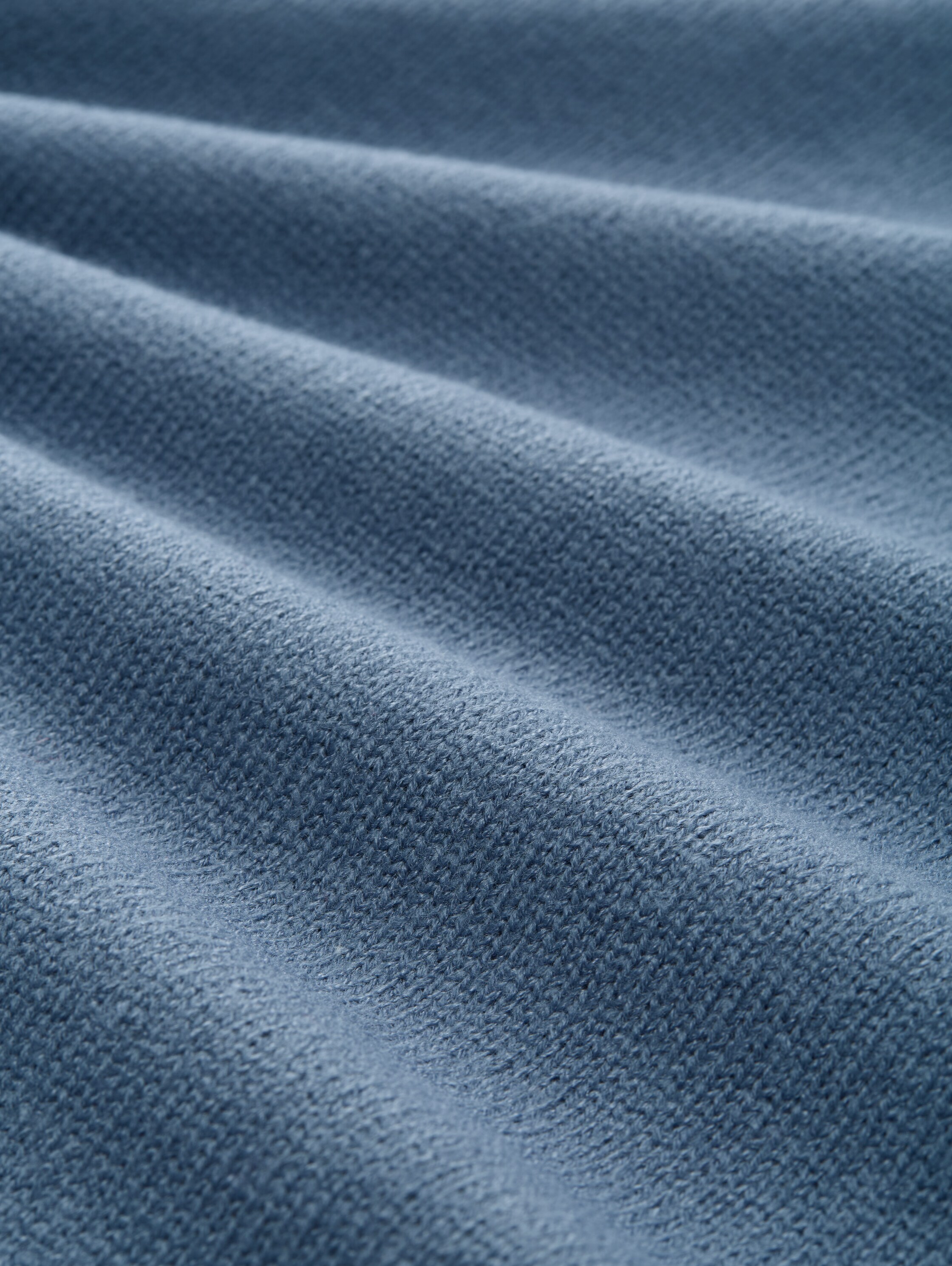 Gebreide trui met ronde hals - dusty_denim_blue - 