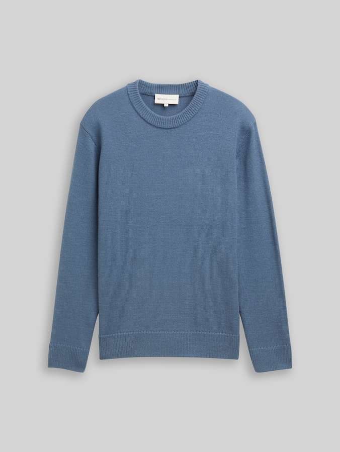 Sweat simple par Denim Male, dusty denim blue