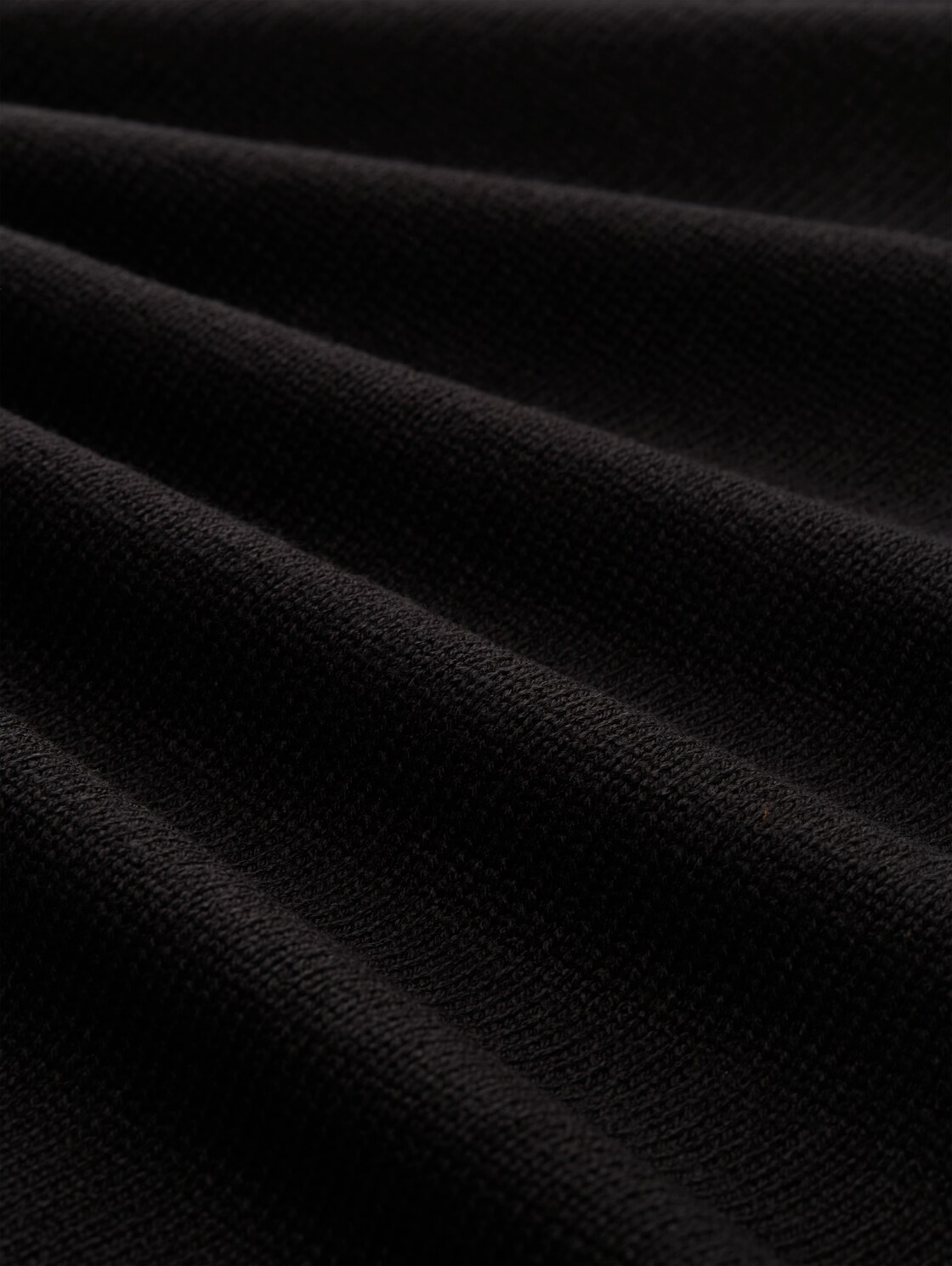 Strickpullover mit Rundhalsausschnitt - Black - Material-Ansicht