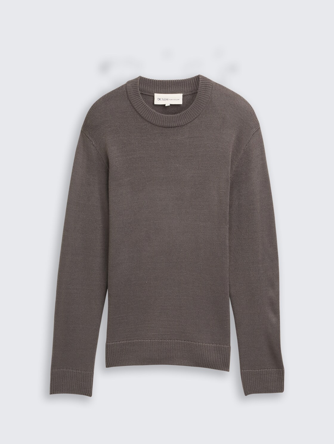 Strickpullover mit Rundhalsausschnitt - classic mid grey