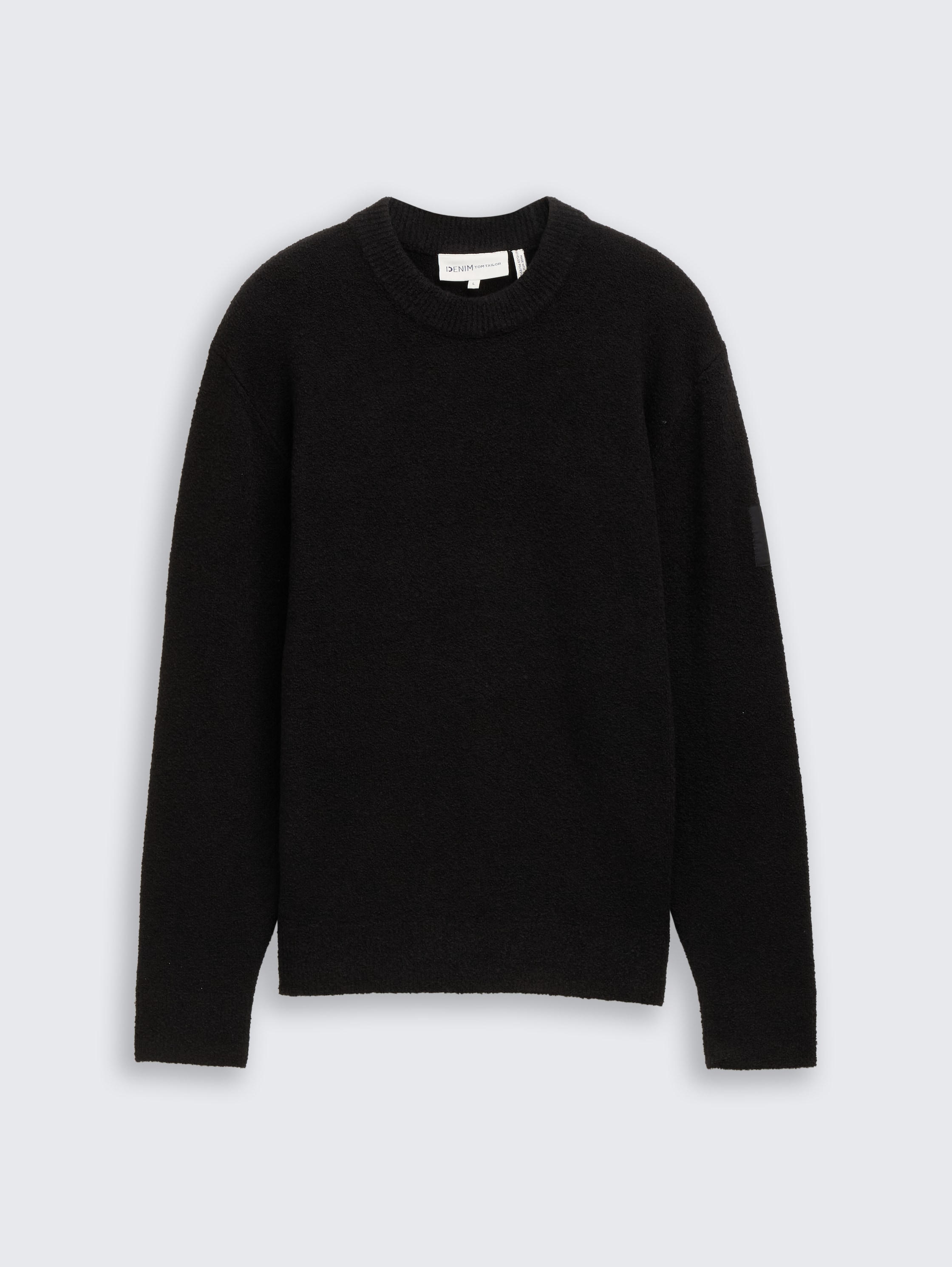 Bouclé knit jumper - Black