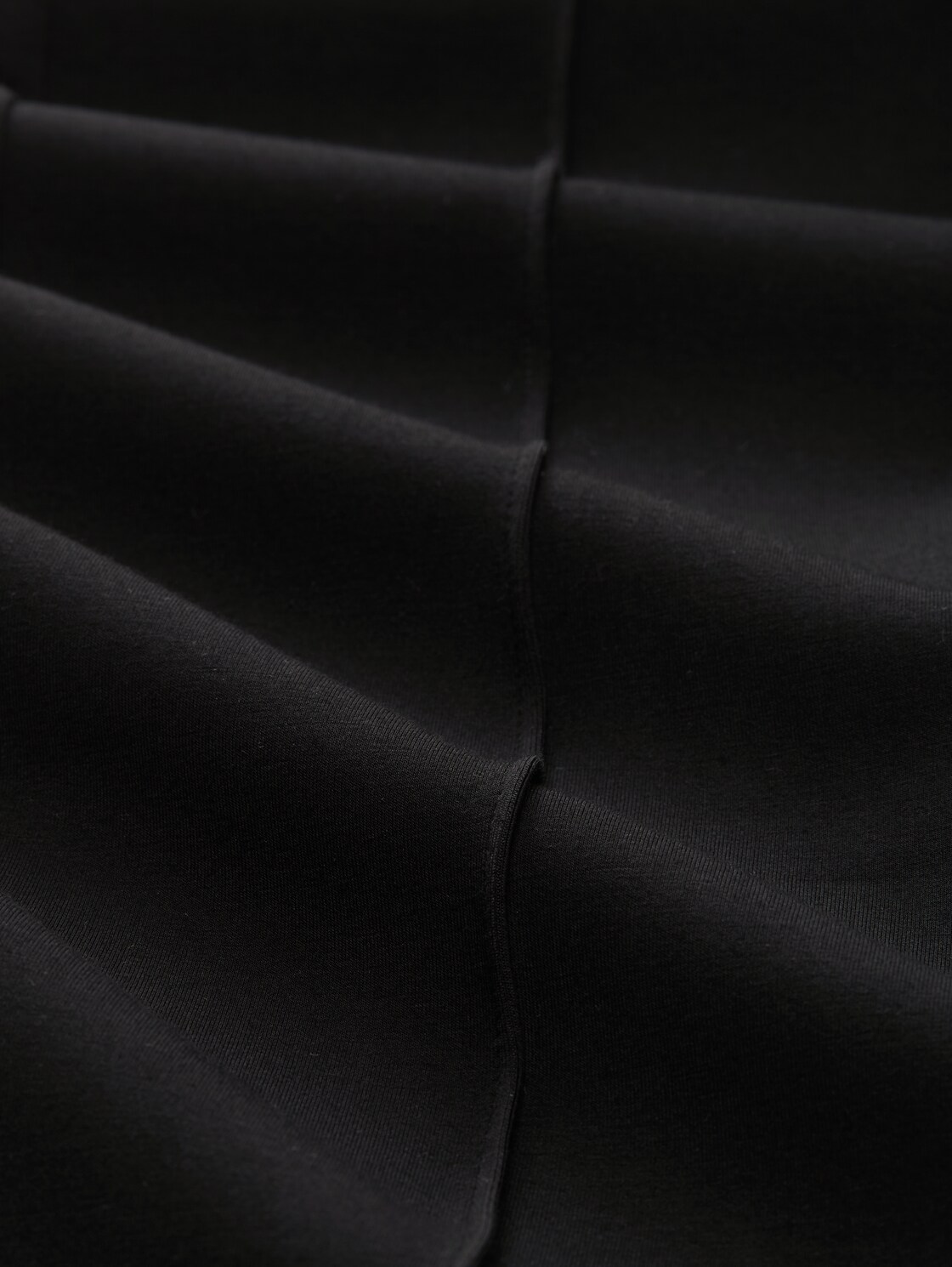 Flared Treggings Hose - deep black - Material-Ansicht