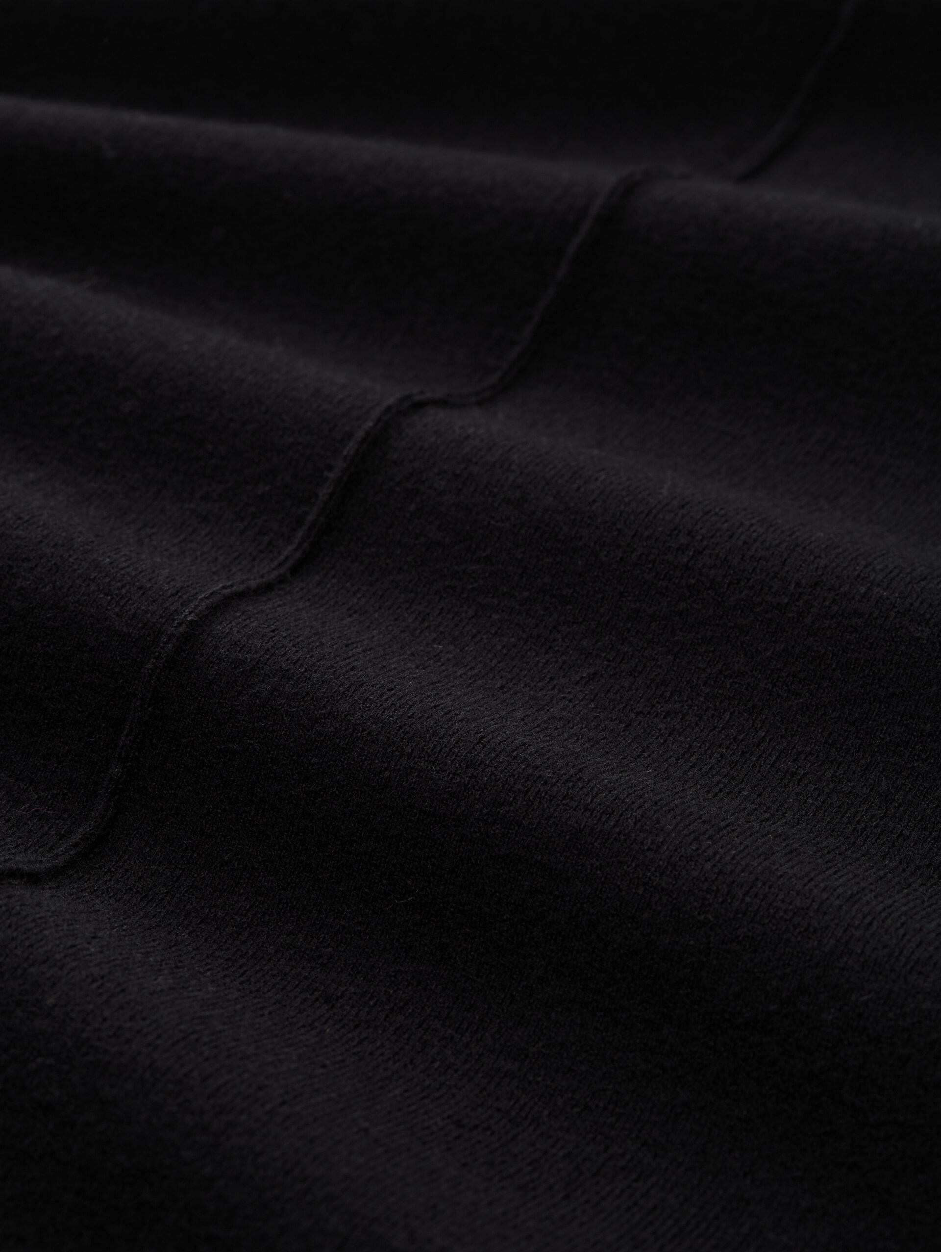Strickkleid mit Stehkragen - deep black - Material-Ansicht