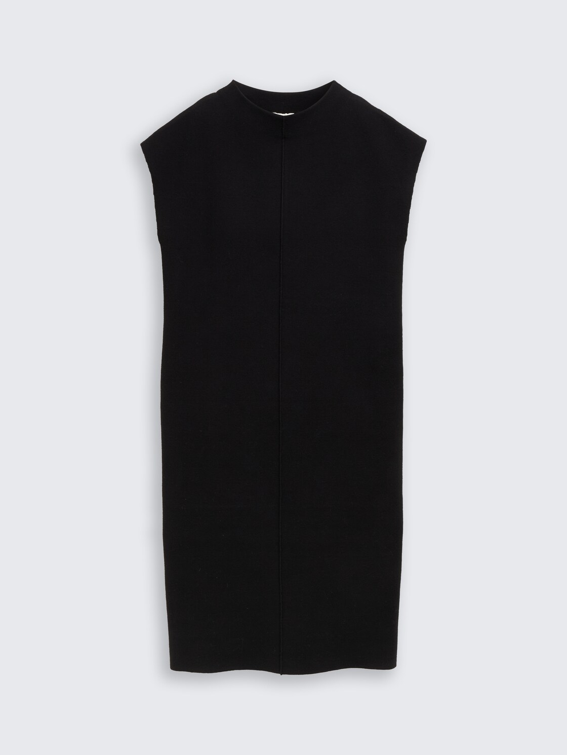 Strickkleid mit Stehkragen - deep black - Vorder-Produkt-Ansicht