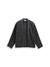 Geselecteerd, Cropped vest met glittereffect door Tom Tailor, zwart