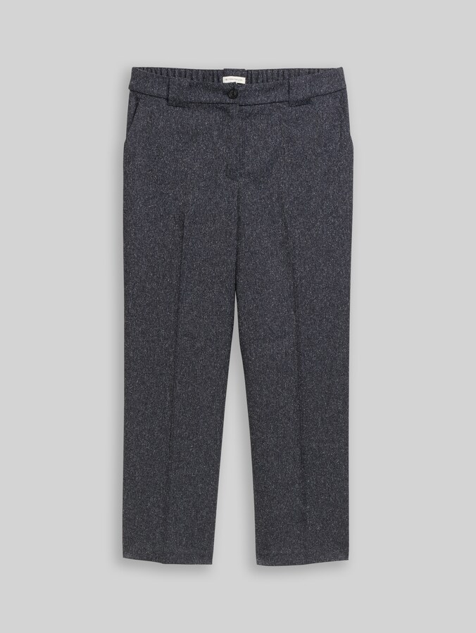 TTMIA STRAIGHT trousers in a melange look by Women, lunar eclipse blue structure
