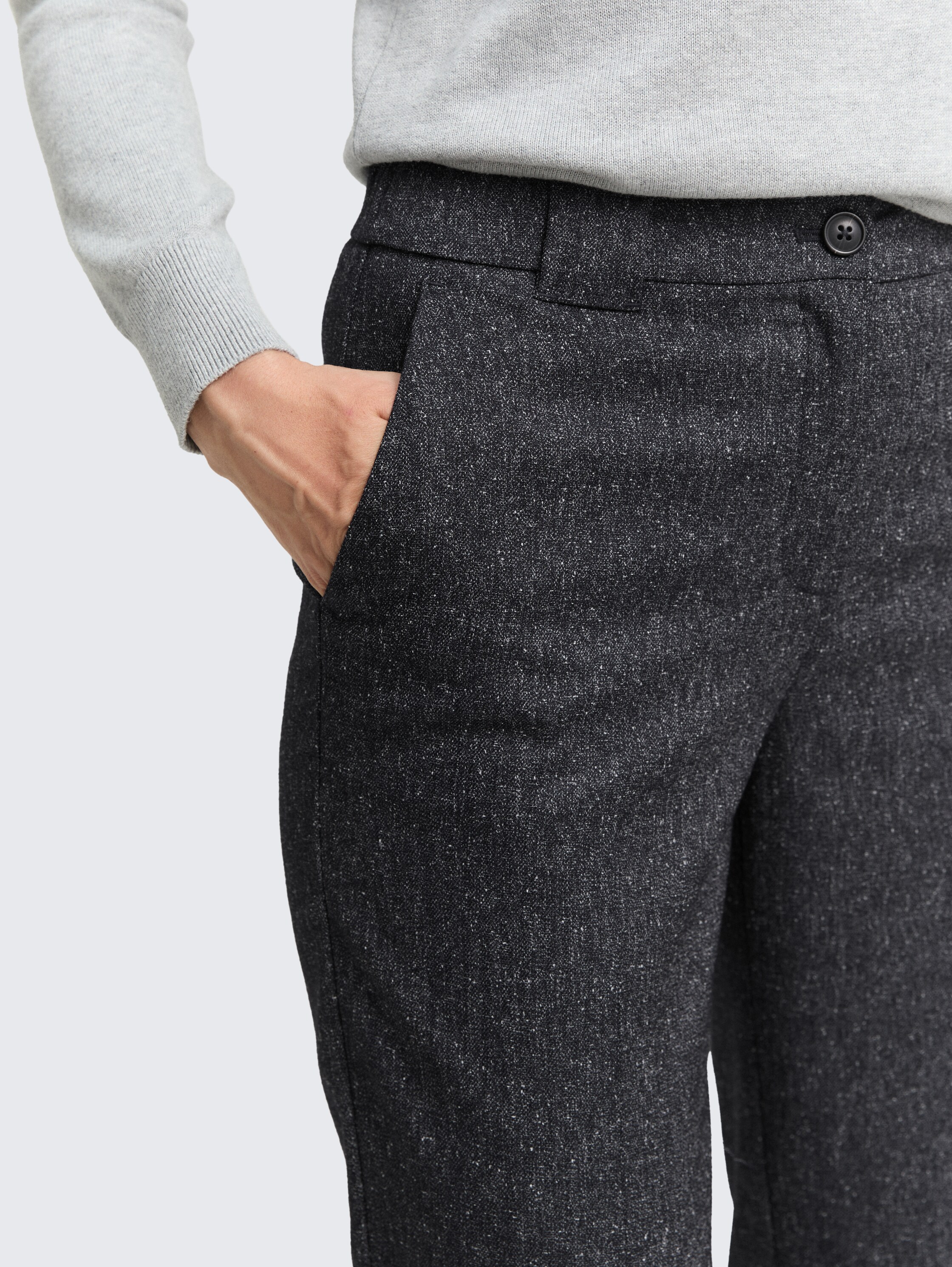 TTMIA STRAIGHT Hose in Melange-Optik - lunar_eclipse_blue_structure - 