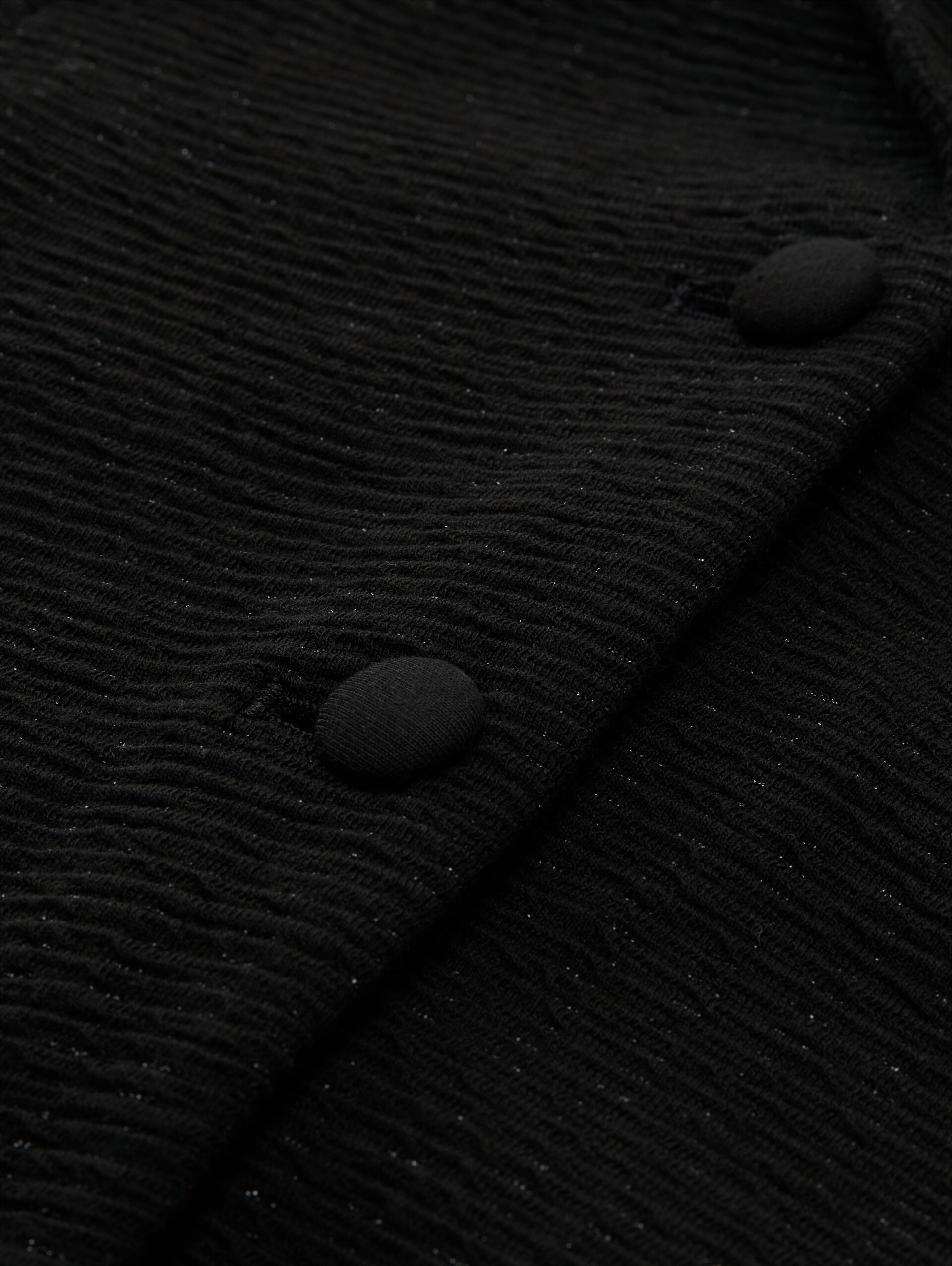 Slim Fit Blazer mit Glitzer-Effekt - deep black