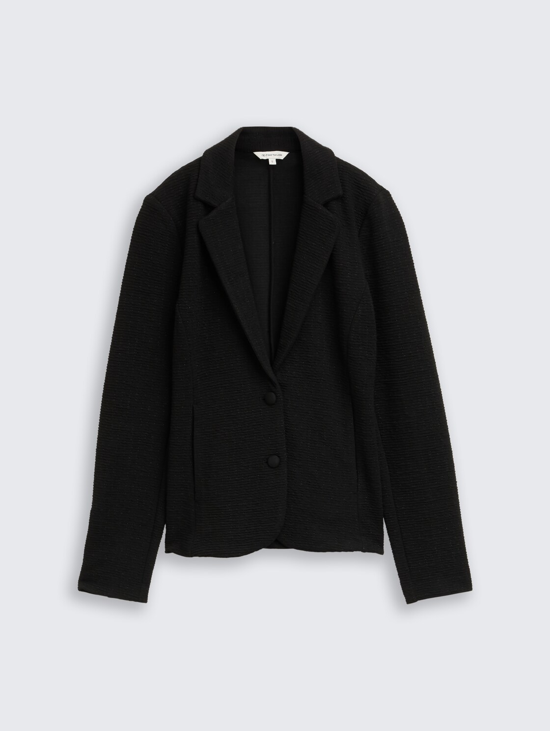 Slim Fit Blazer mit Glitzer-Effekt - deep black