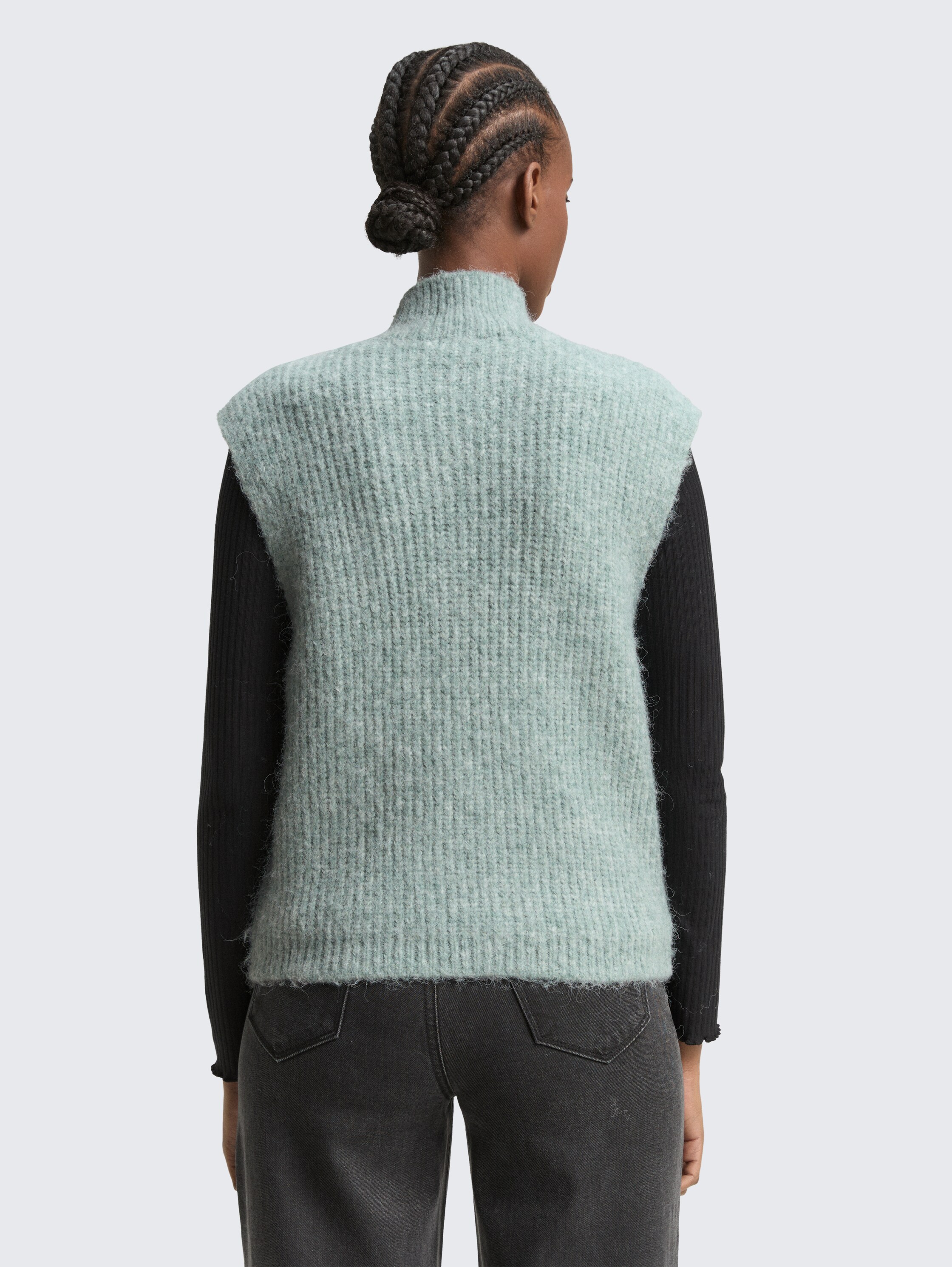 Pullunder mit Stehkragen - silver_cloud_blue_melange - 