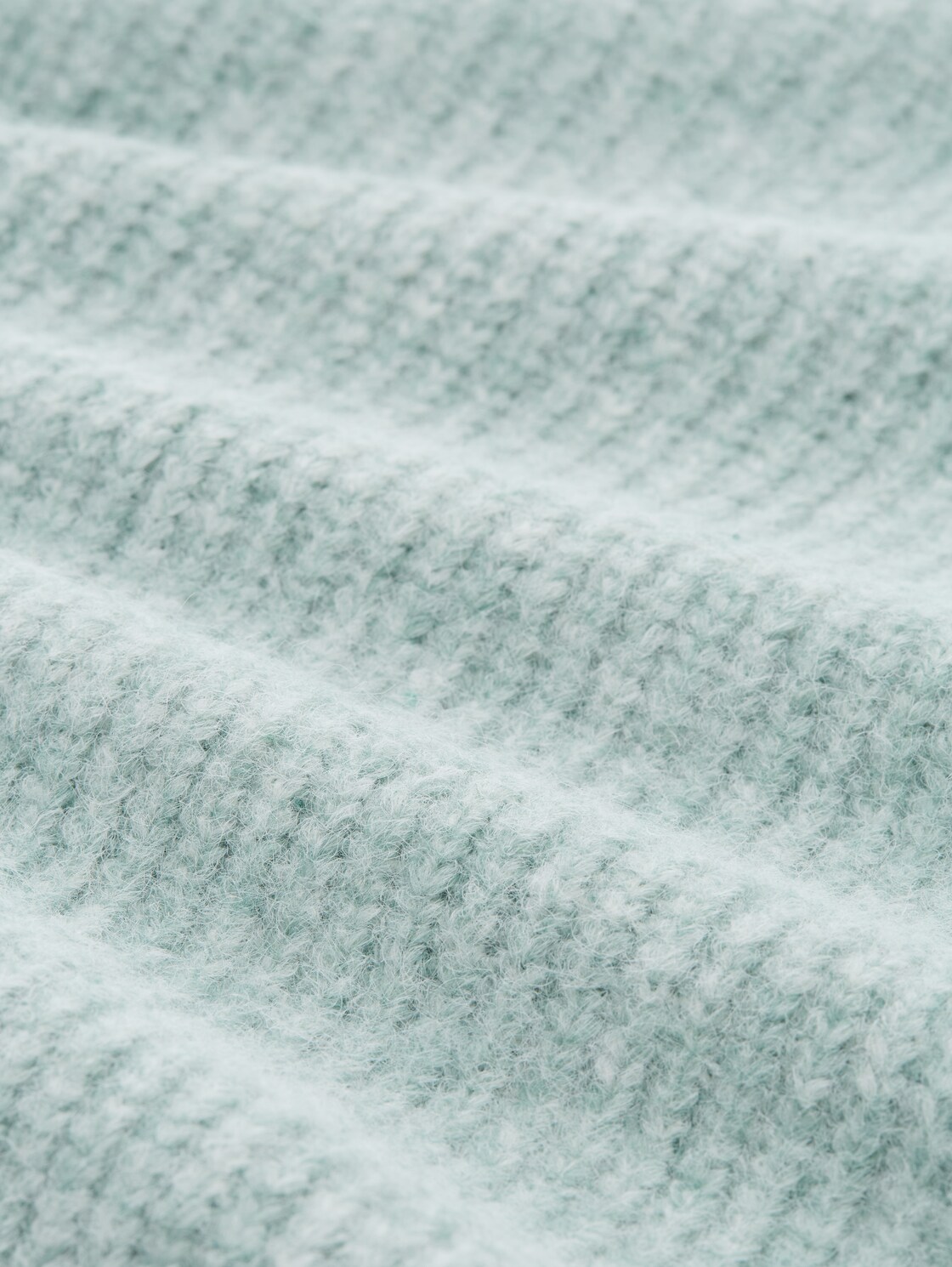 Pullunder mit Stehkragen - Silver Cloud Blue Melange - Material-Ansicht