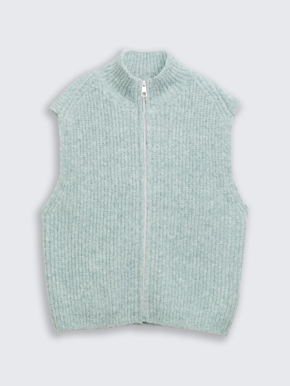 Pullunder mit Stehkragen - Silver Cloud Blue Melange