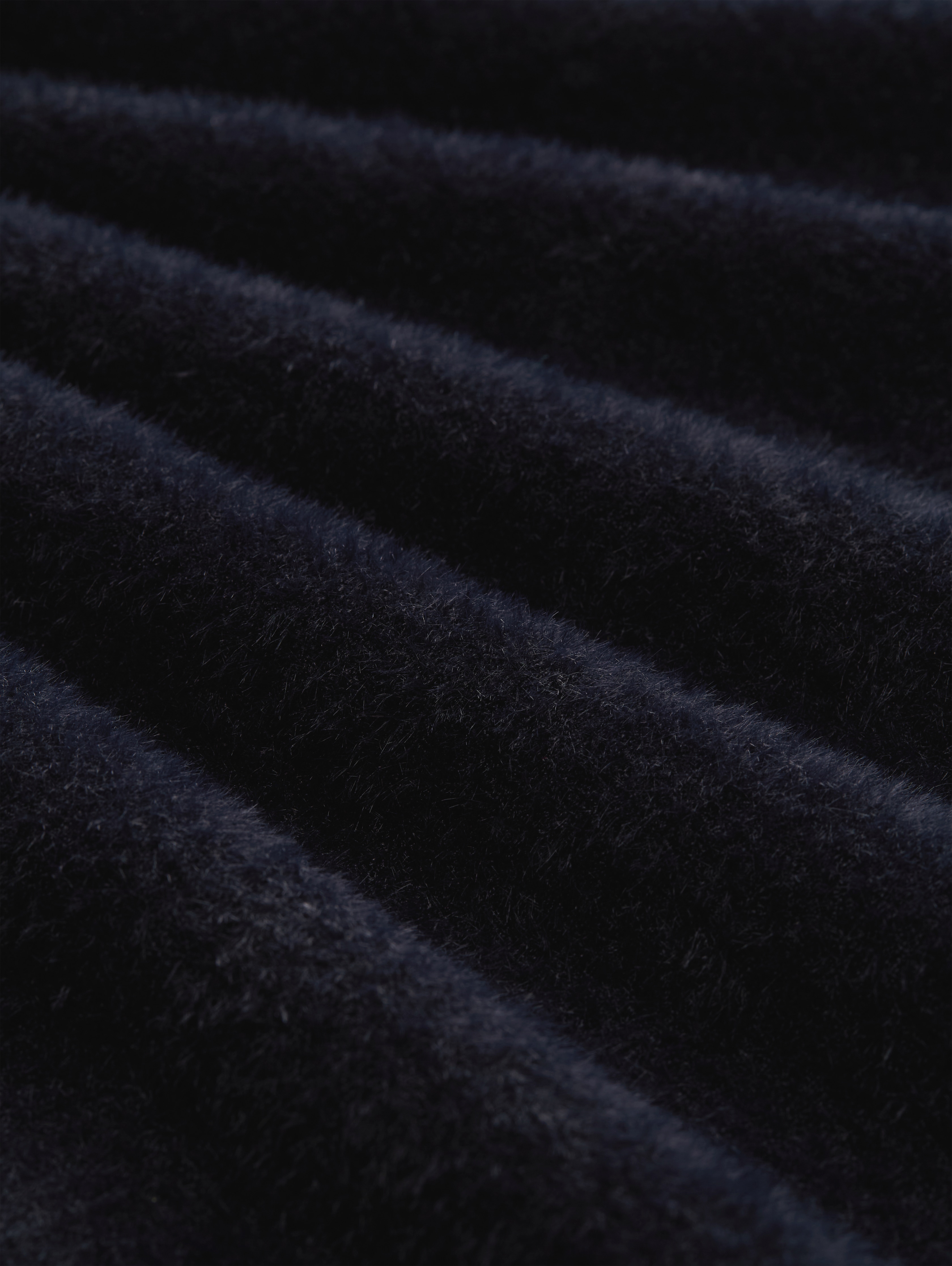 Feather yarn cardigan with zip in black by Tom Tailor