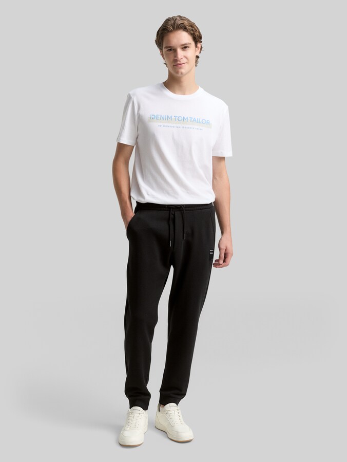 Basic Jogginghose von Denim Male, Black