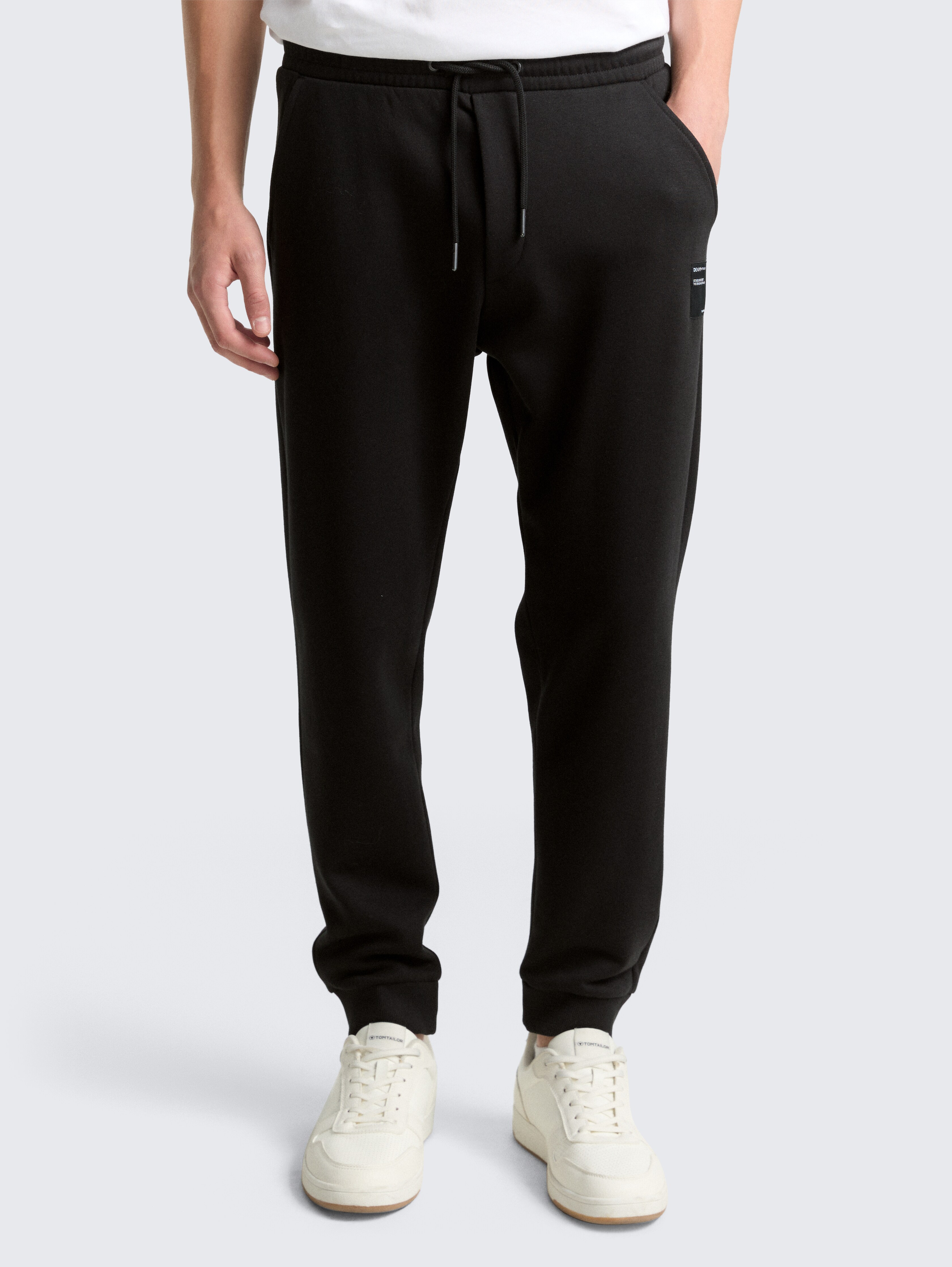 Basic Jogginghose von Denim Male, Black