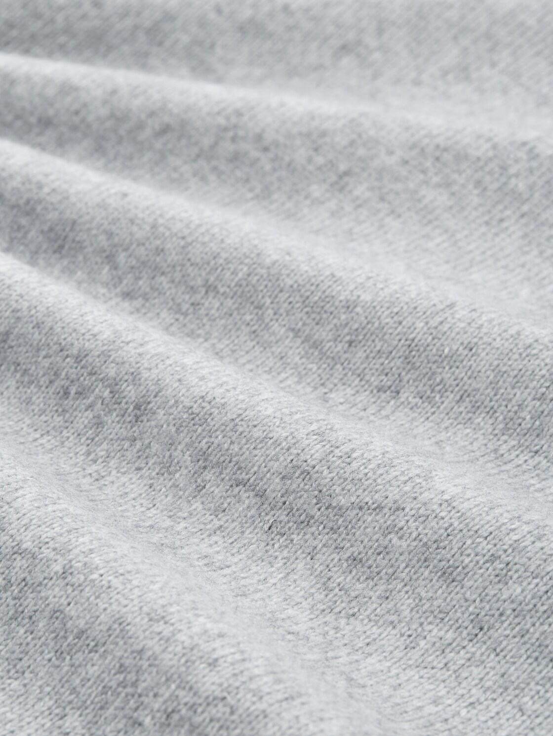 Strickkleid in Melange-Optik - medium silver grey melange - Material-Ansicht