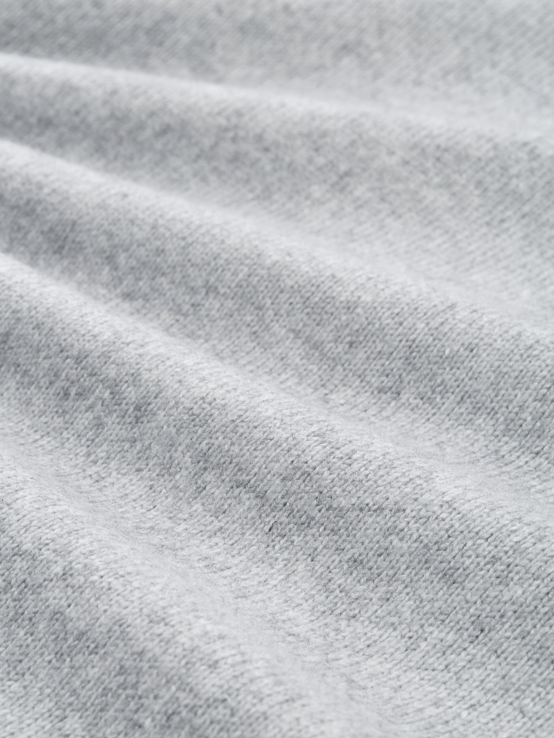 Strickkleid in Melange-Optik - medium silver grey melange - Material-Ansicht
