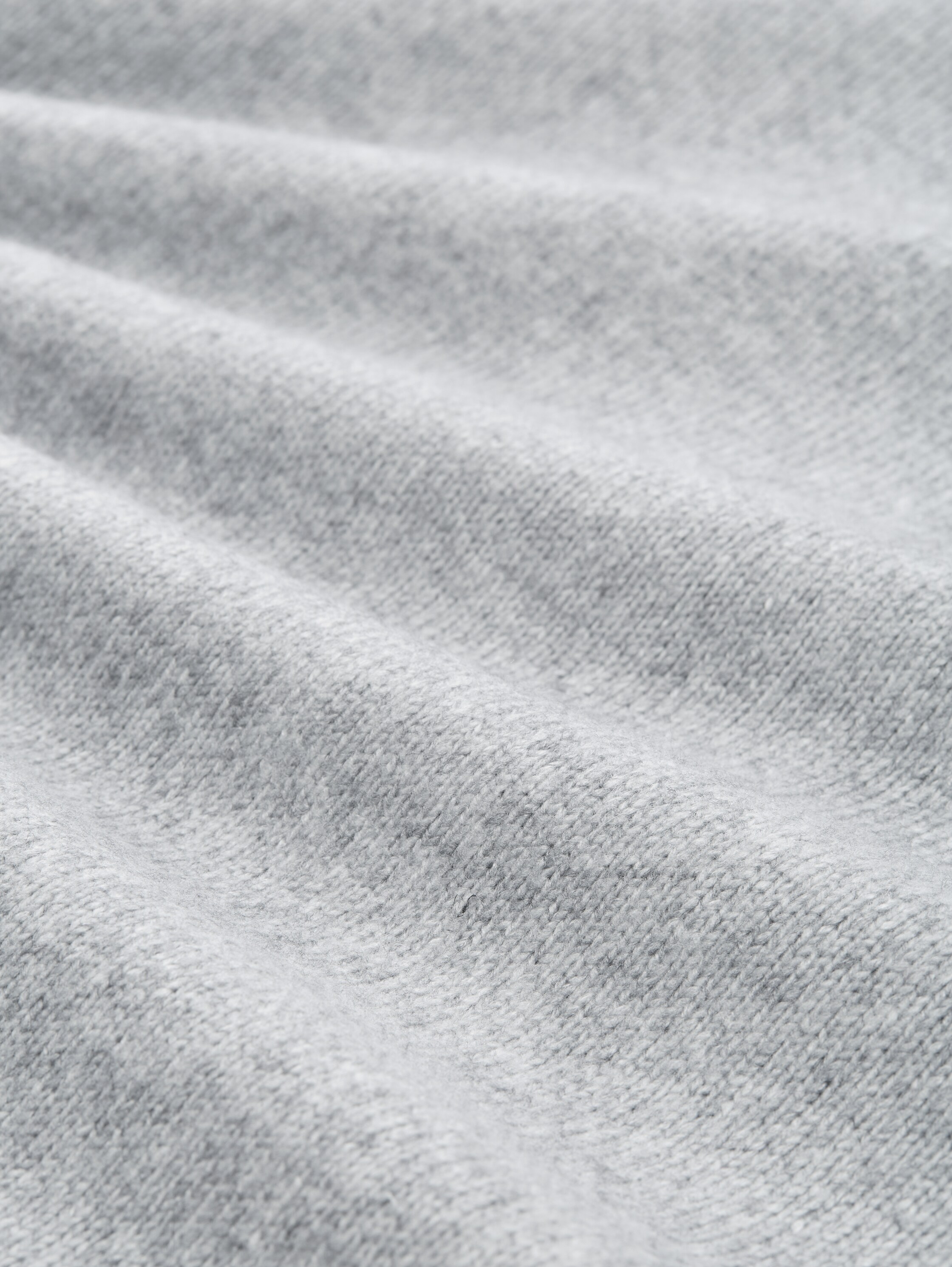 Strickkleid in Melange-Optik - medium silver grey melange - Material-Ansicht