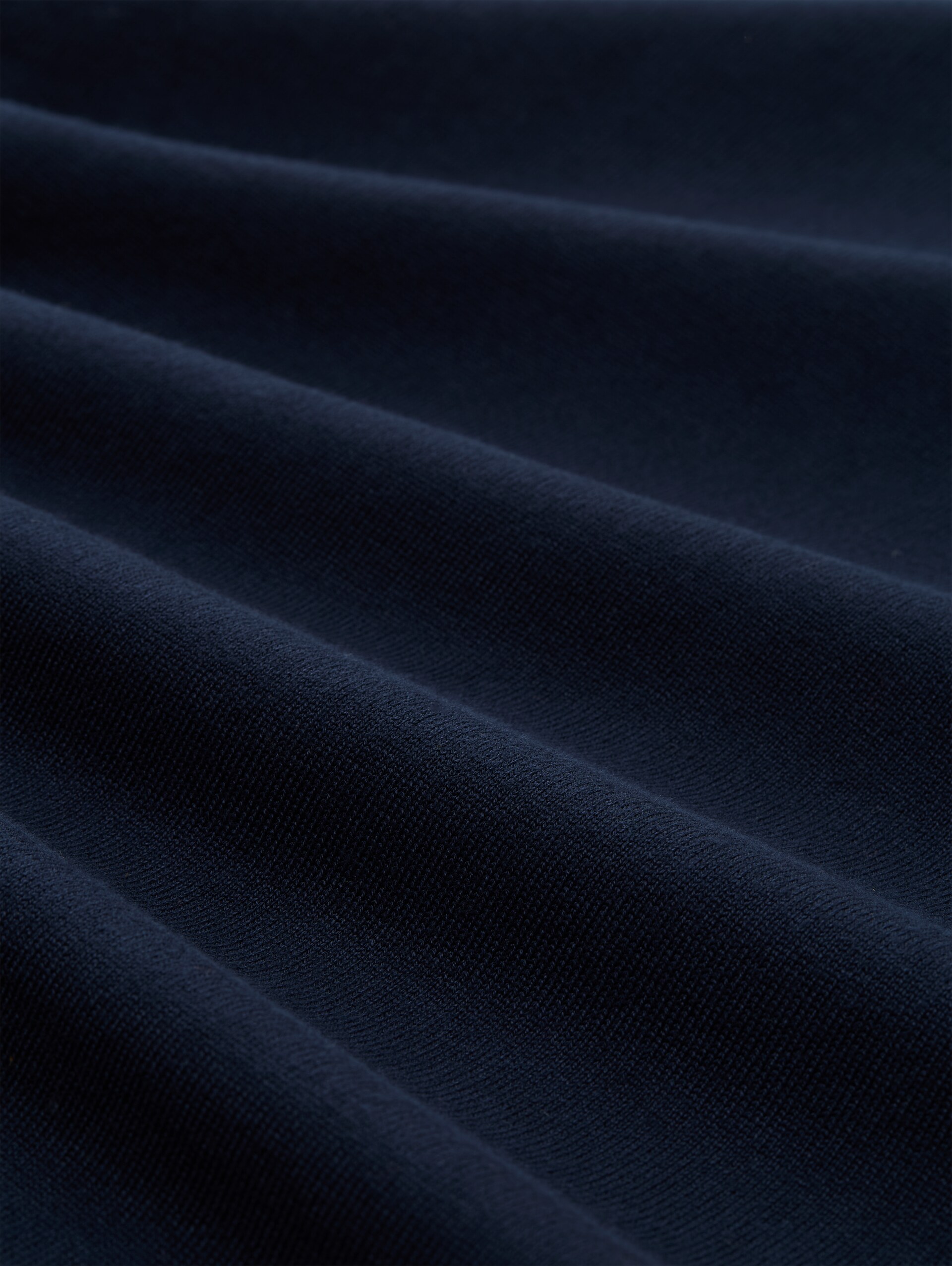 Pull basique en maille à col rond - sky captain blue - Vue de la matière