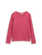 Sélectionné, Pull basique en maille à col rond par Tom Tailor, rouge