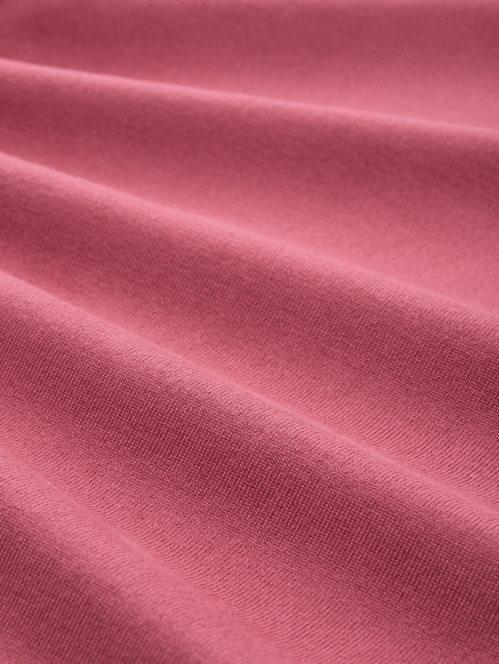 Pull basique en maille à col rond - cozy pink - Vue de la matière