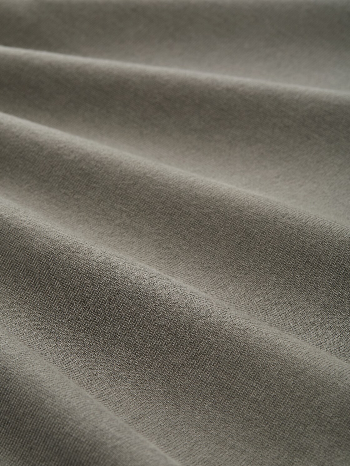 Basic Strickpullover mit Rundhalsausschnitt - cloudy green - Material-Ansicht