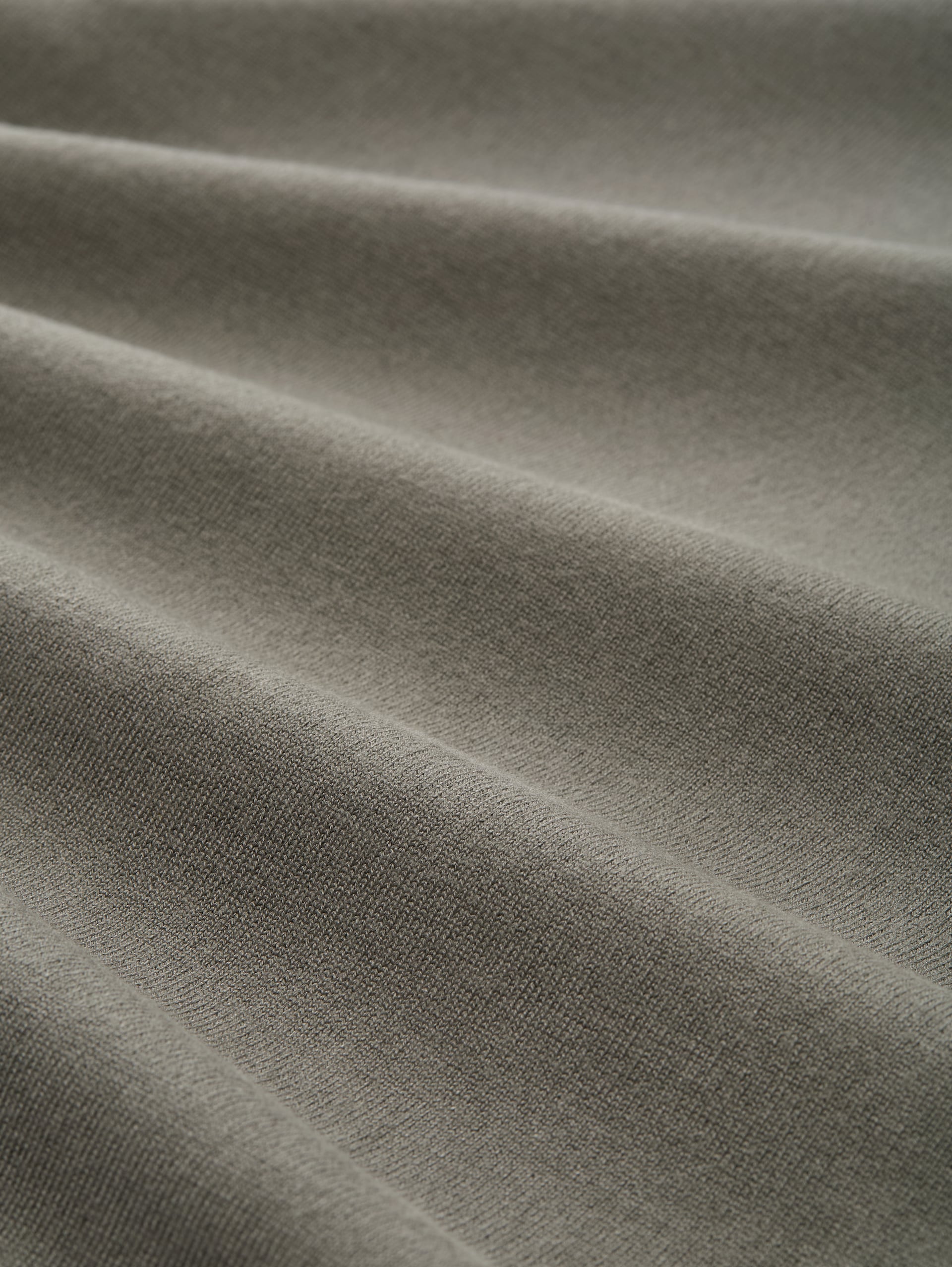 Basic Strickpullover mit Rundhalsausschnitt - cloudy green - Material-Ansicht