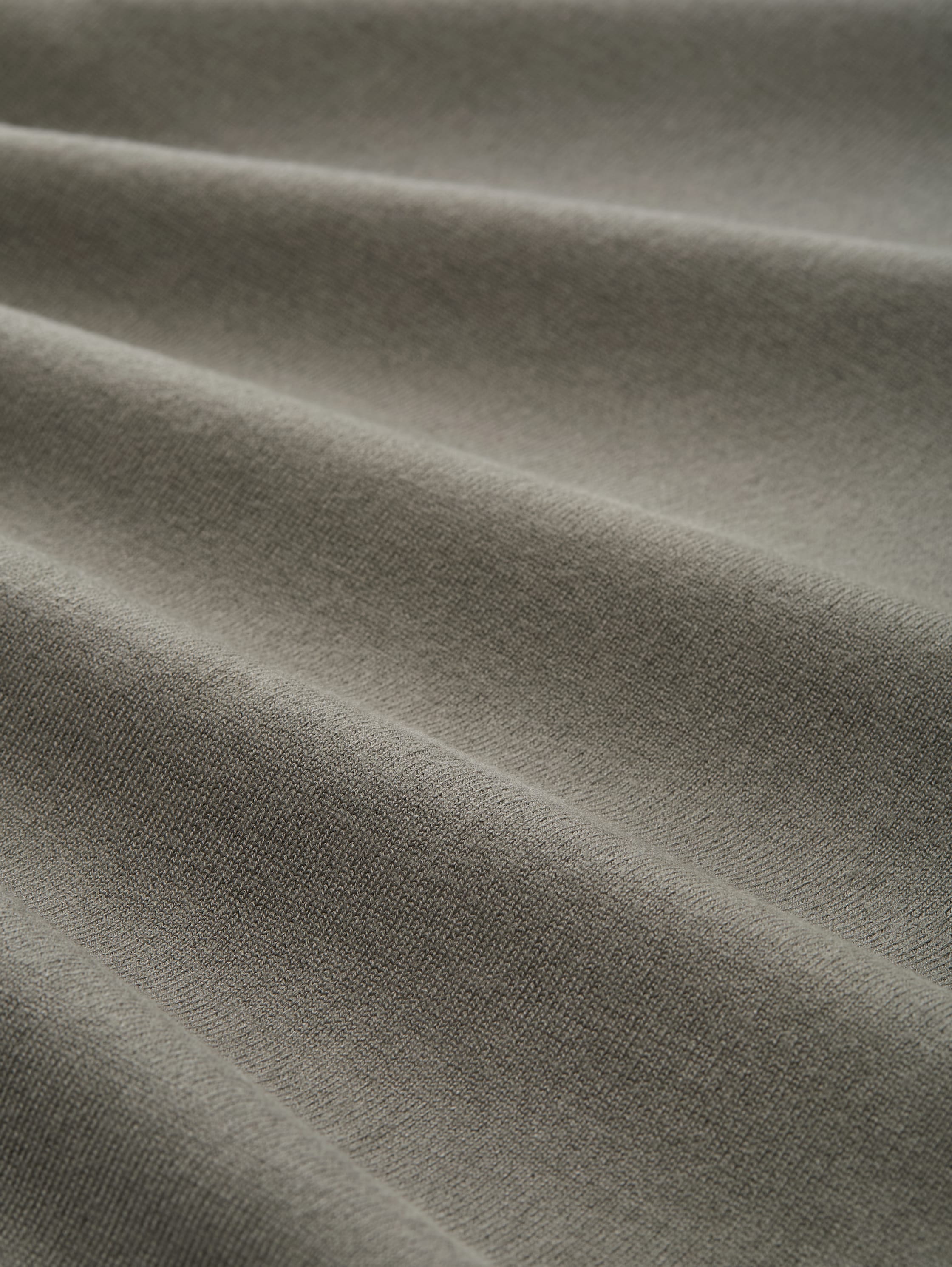 Pull basique en maille à col rond - cloudy green - Vue de la matière