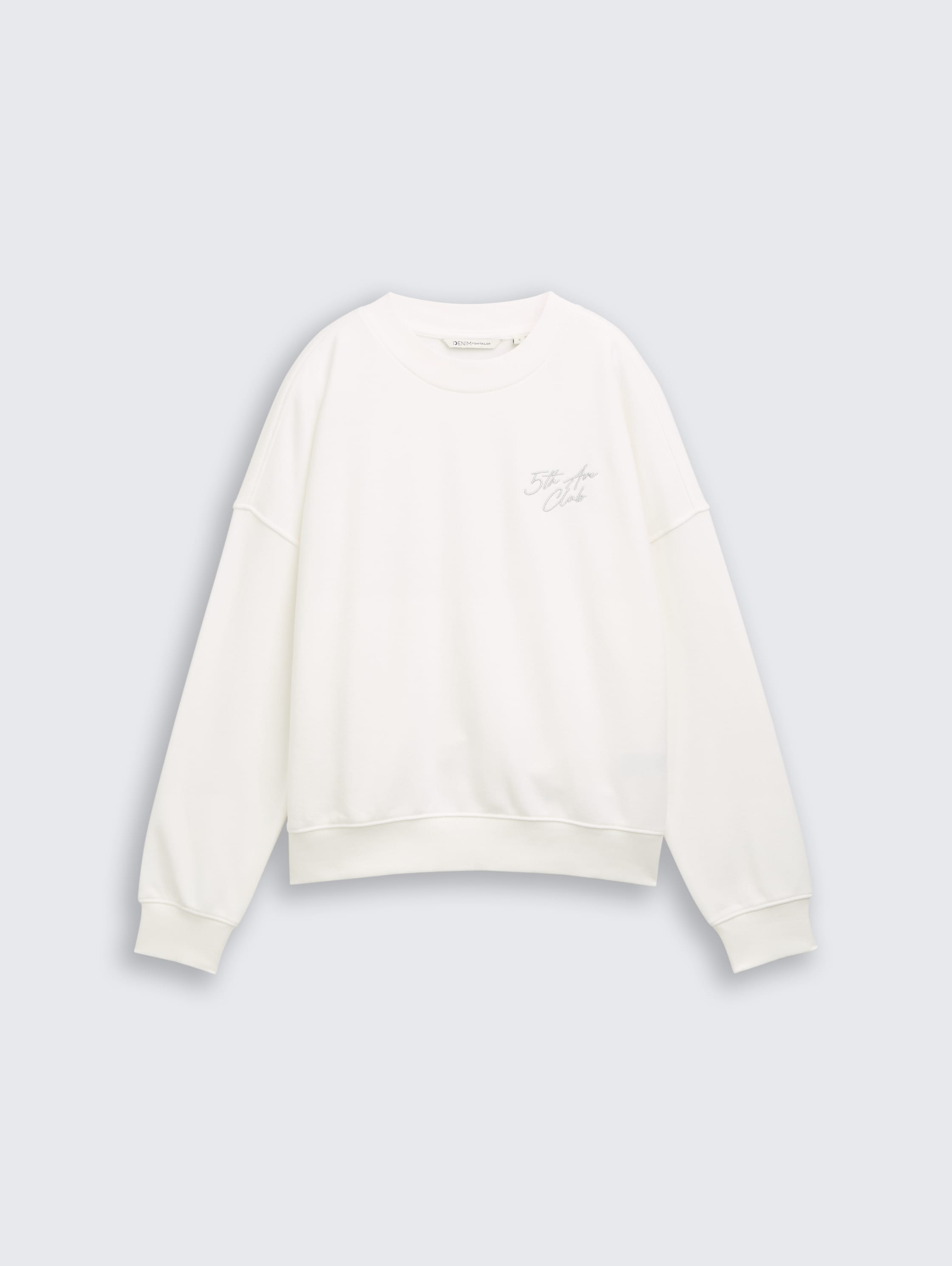 Sweatshirt met glitterborduursel - off_white_1 - 