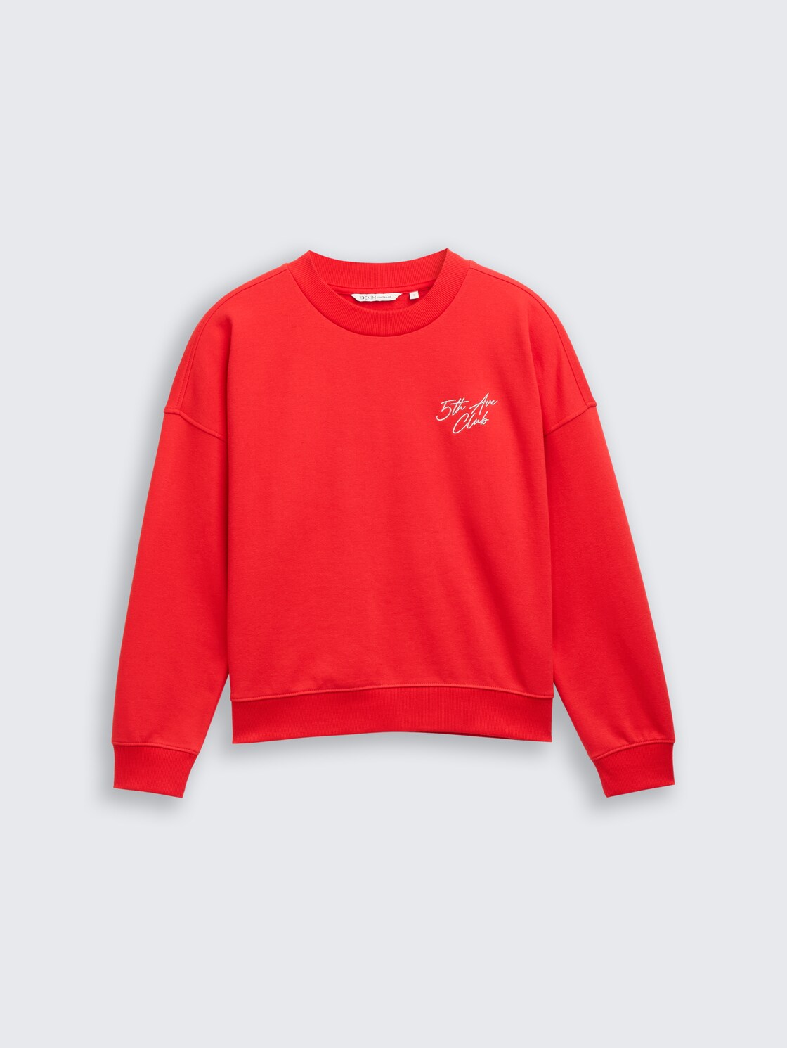 Sweatshirt mit Glitzer-Stickerei - brilliant red - Vorder-Produkt-Ansicht