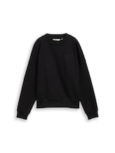 Niet geselecteerd, Sweatshirt met glitterborduursel door , zwart