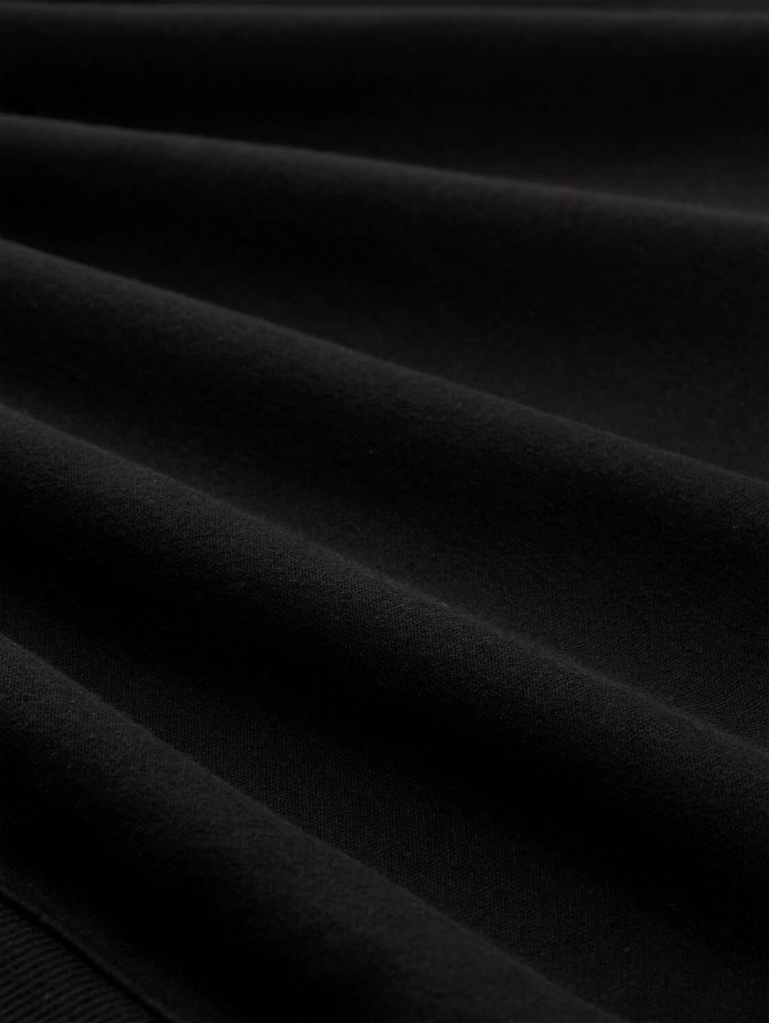 Sweatshirt mit Glitzer-Stickerei - deep black - Material-Ansicht