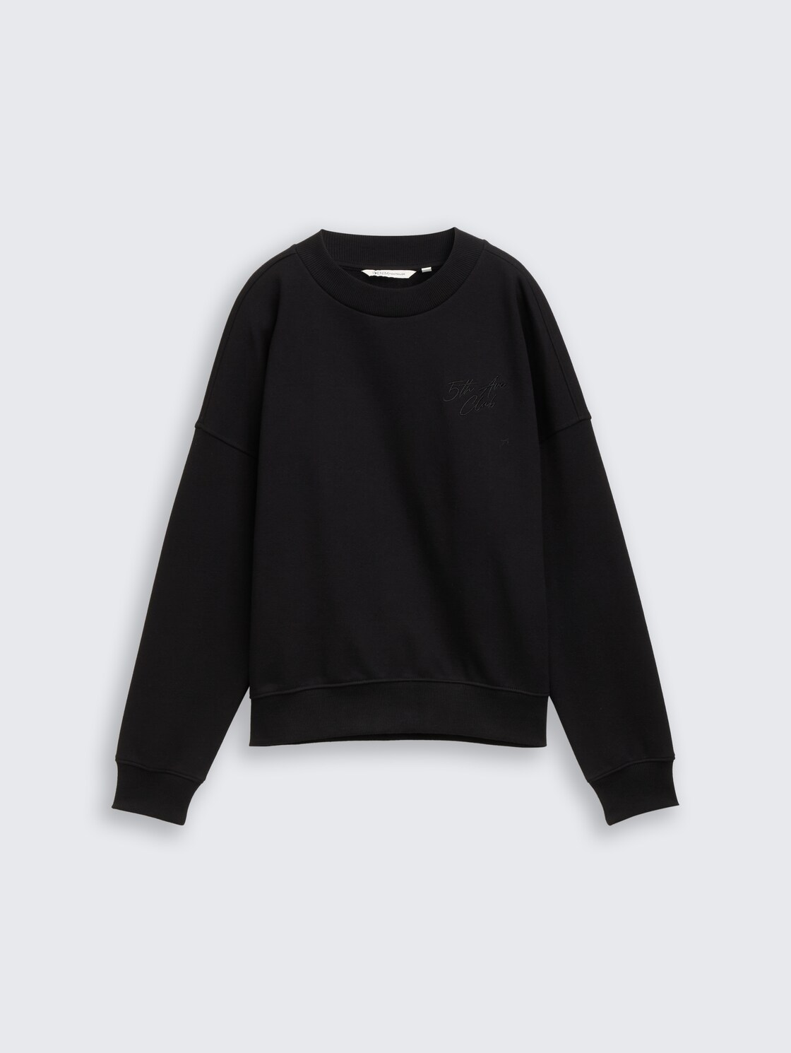 Sweatshirt mit Glitzer-Stickerei - deep black - Vorder-Produkt-Ansicht