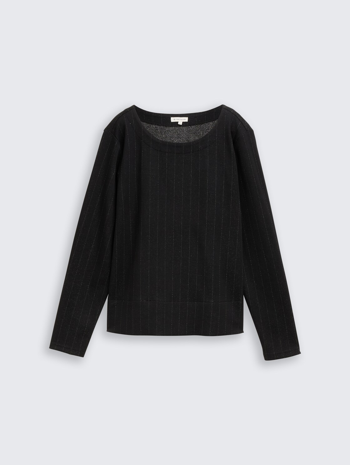 Langarmshirt mit Glitzer-Effekt - pinstripe with lurex - Vorder-Produkt-Ansicht