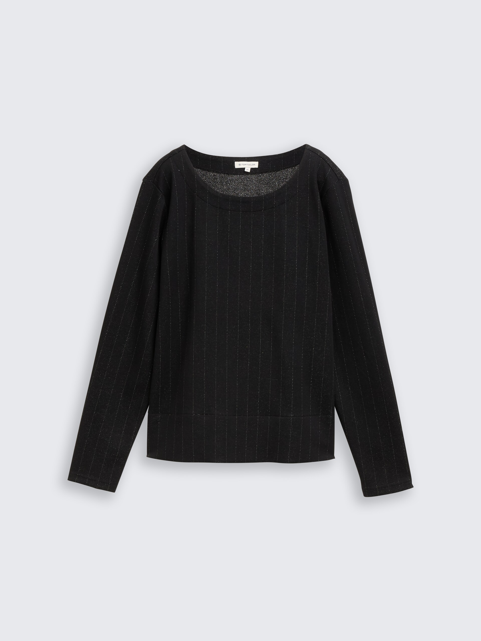 Langarmshirt mit Glitzer-Effekt - pinstripe with lurex - Vorder-Produkt-Ansicht