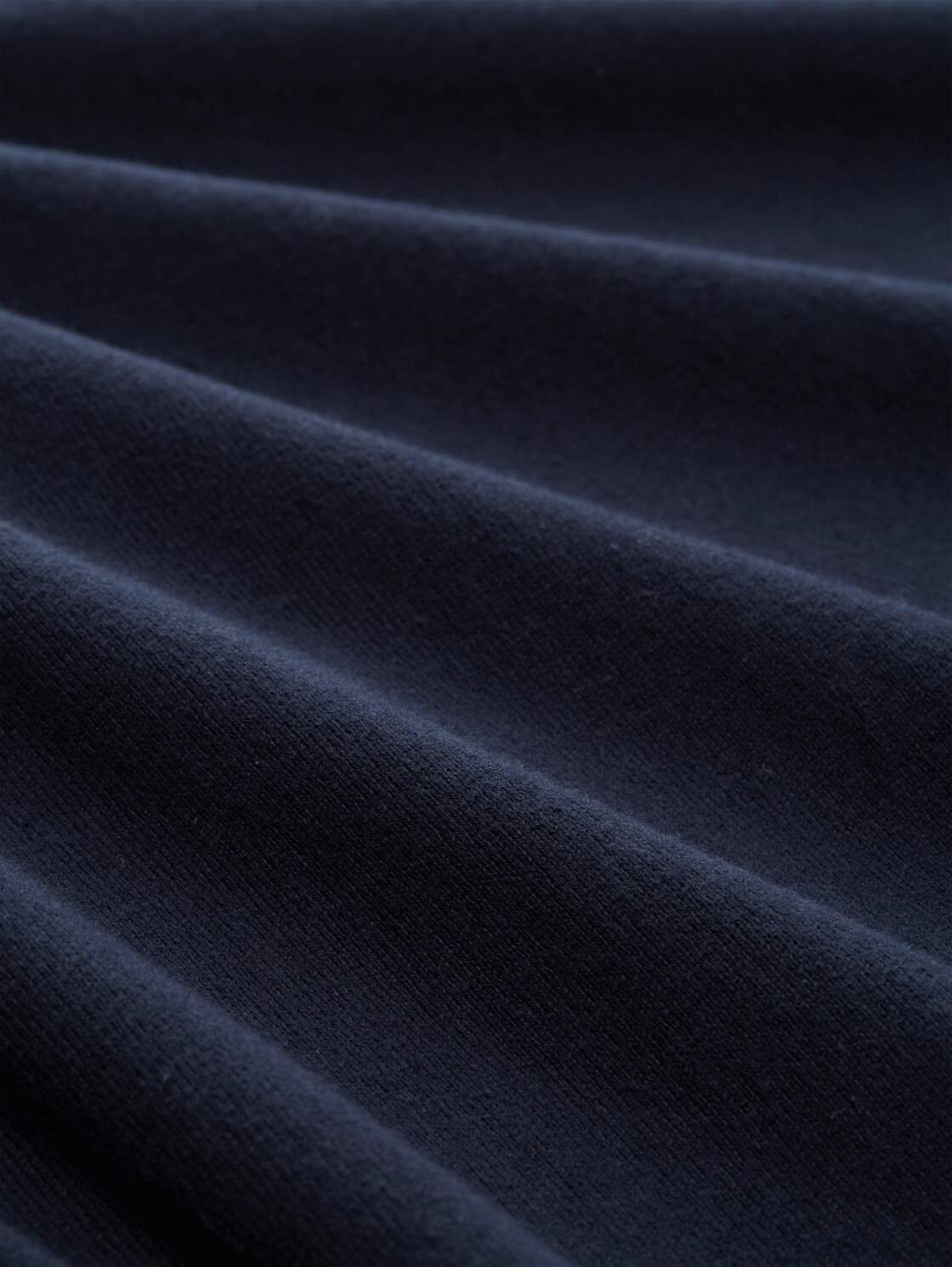 Basic Strickpullover aus Baumwolle - sky captain blue - Material-Ansicht