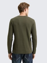 Pull en maille basique en coton - Deep Forest Green