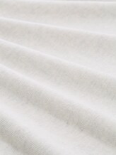 Pull en maille basique en coton - Soft Vanilla Melange - Vue de la matière