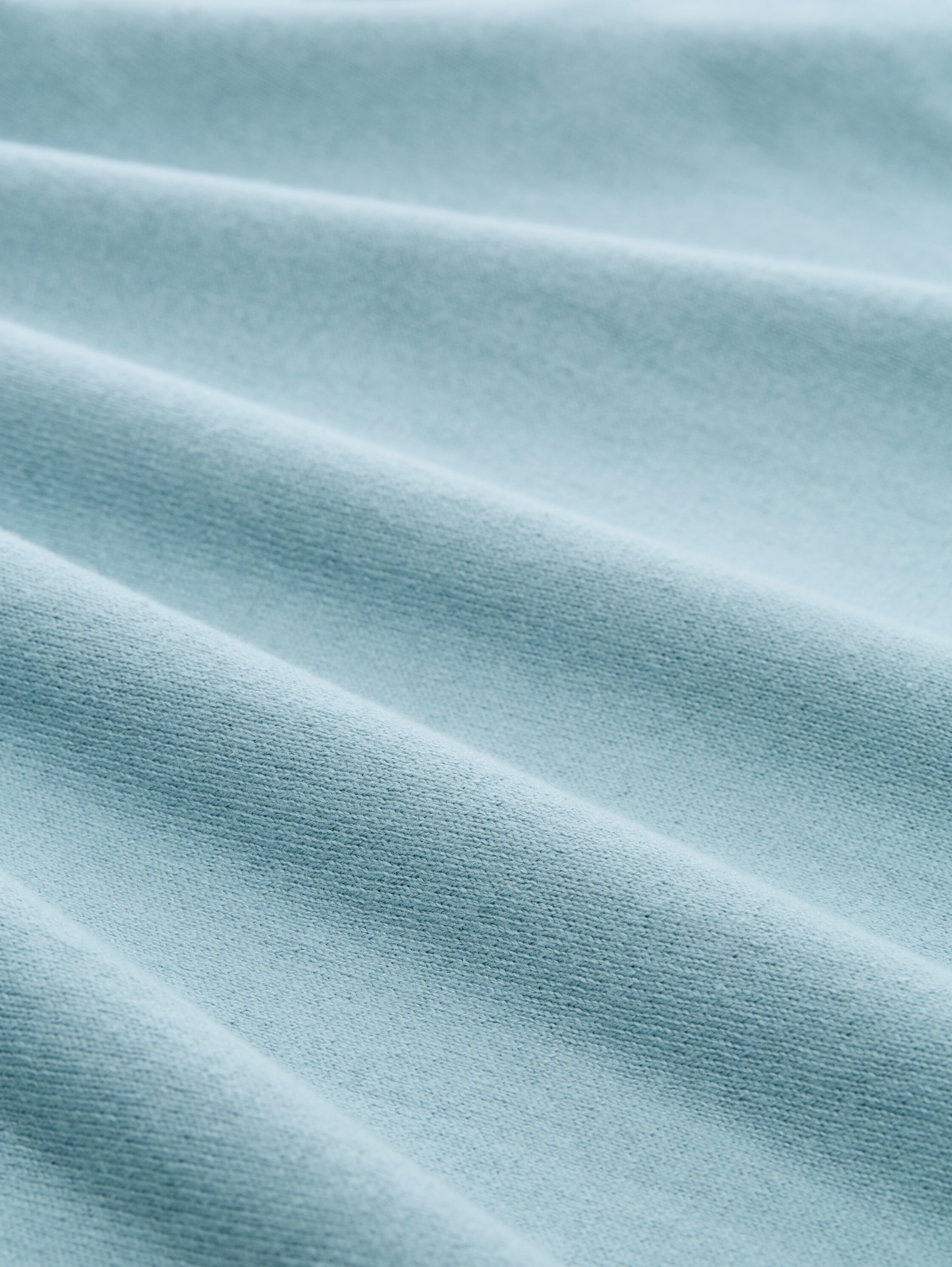 Basic Strickpullover aus Baumwolle - tourmaline - Material-Ansicht