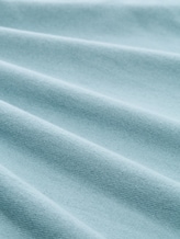 Pull en maille basique en coton - tourmaline - Vue de la matière